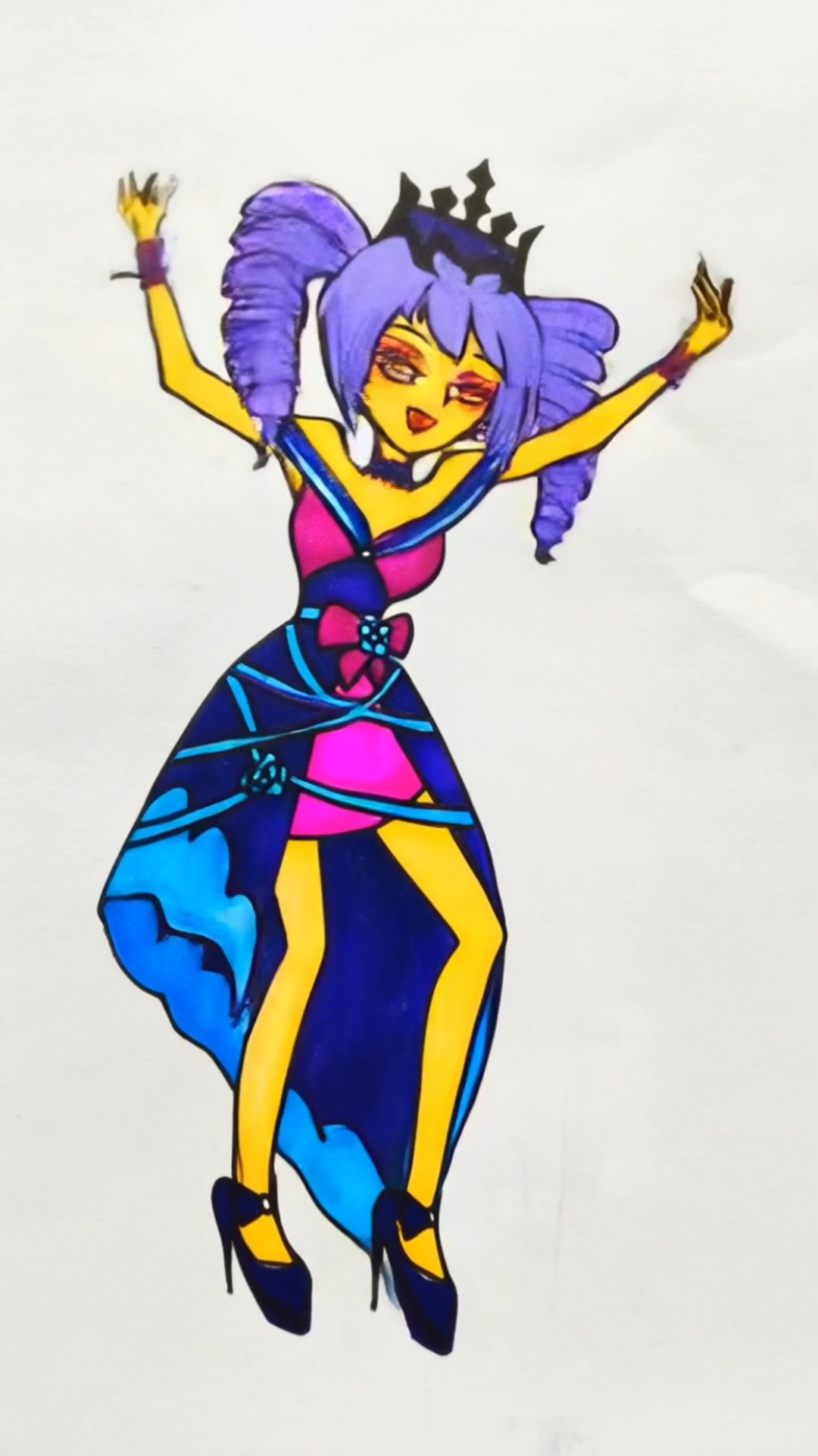 【手绘】不同年级画的奥利维亚