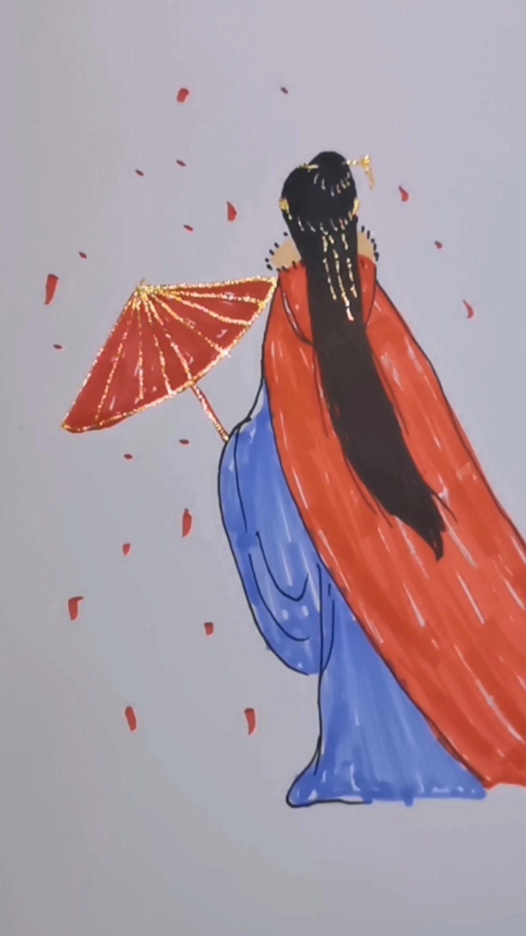 古风人物简笔画教学