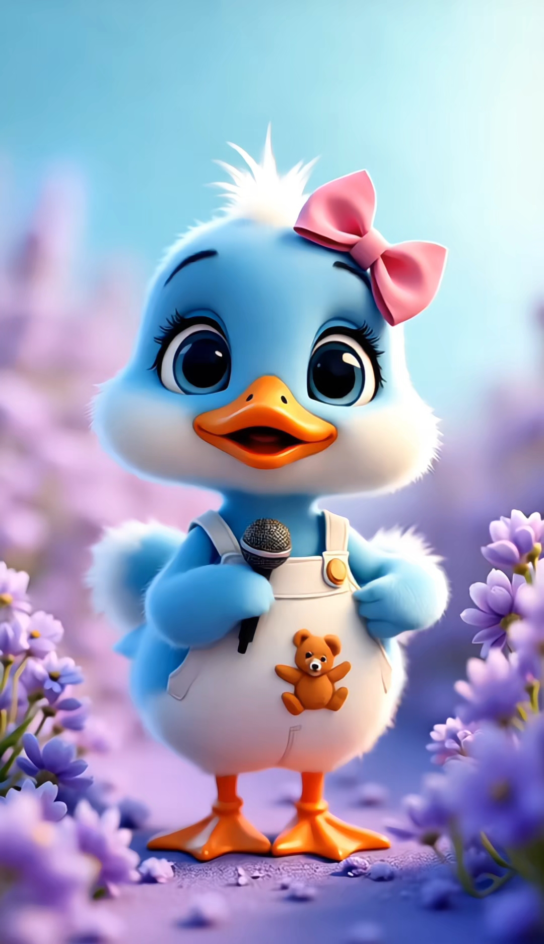 呆萌可爱的小鸭子