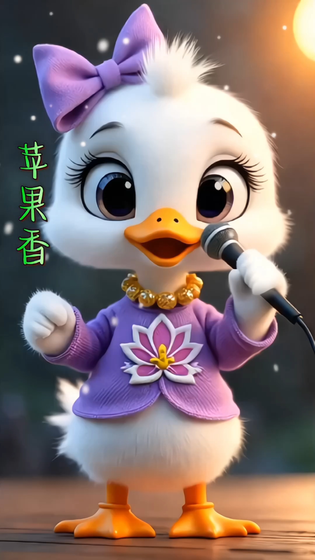 呆萌可爱的鸭子唱歌跳舞来了
