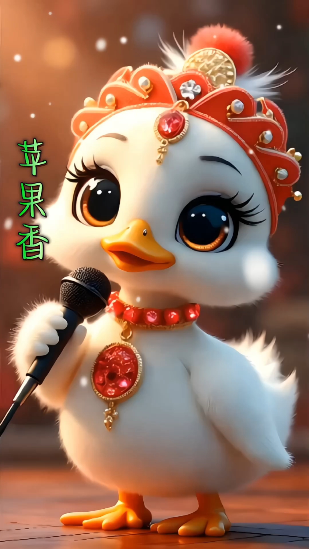 呆萌可爱的小鸭子唱歌跳舞来了