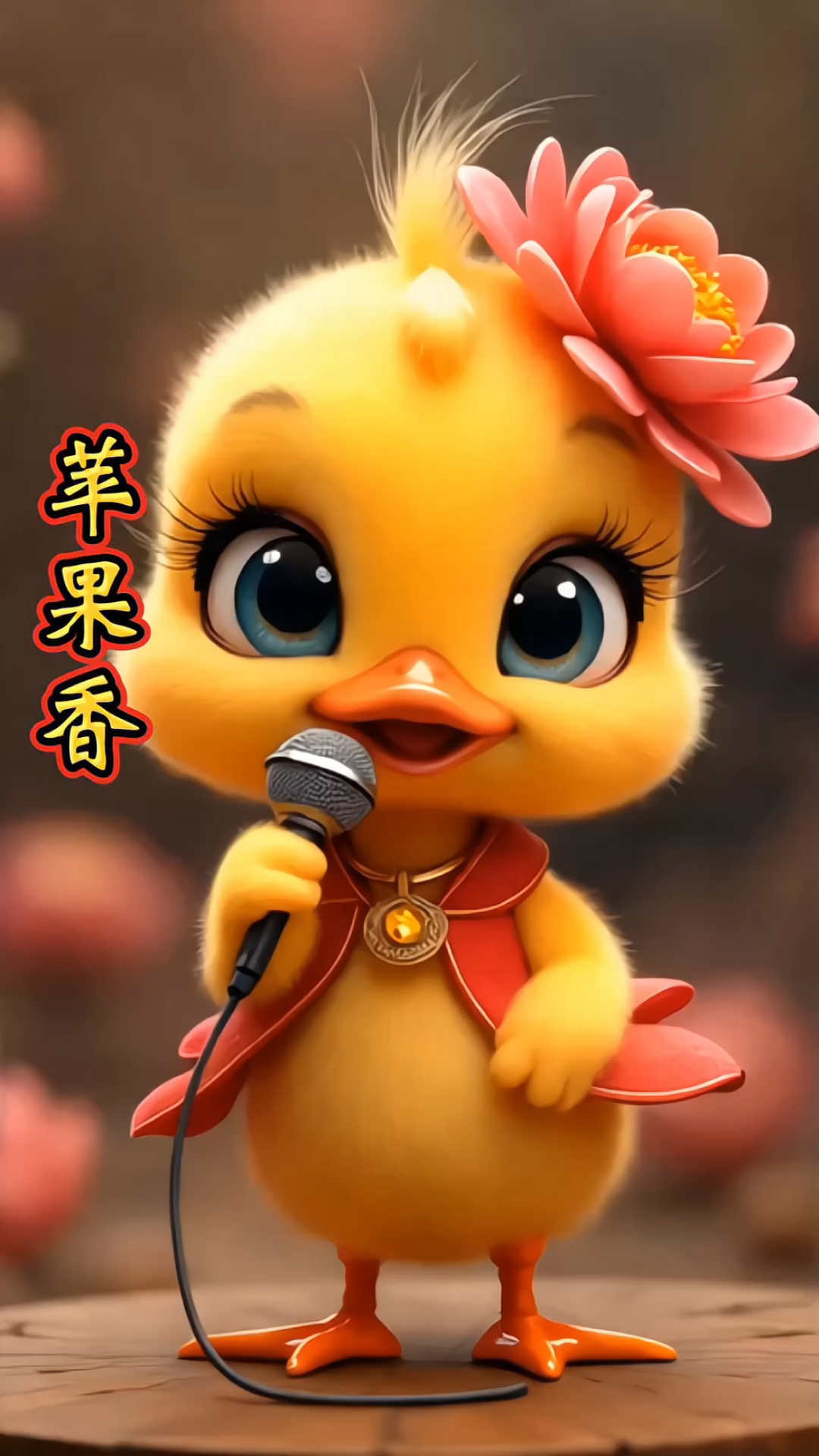 呆萌可爱的小鸭子唱歌跳舞来了