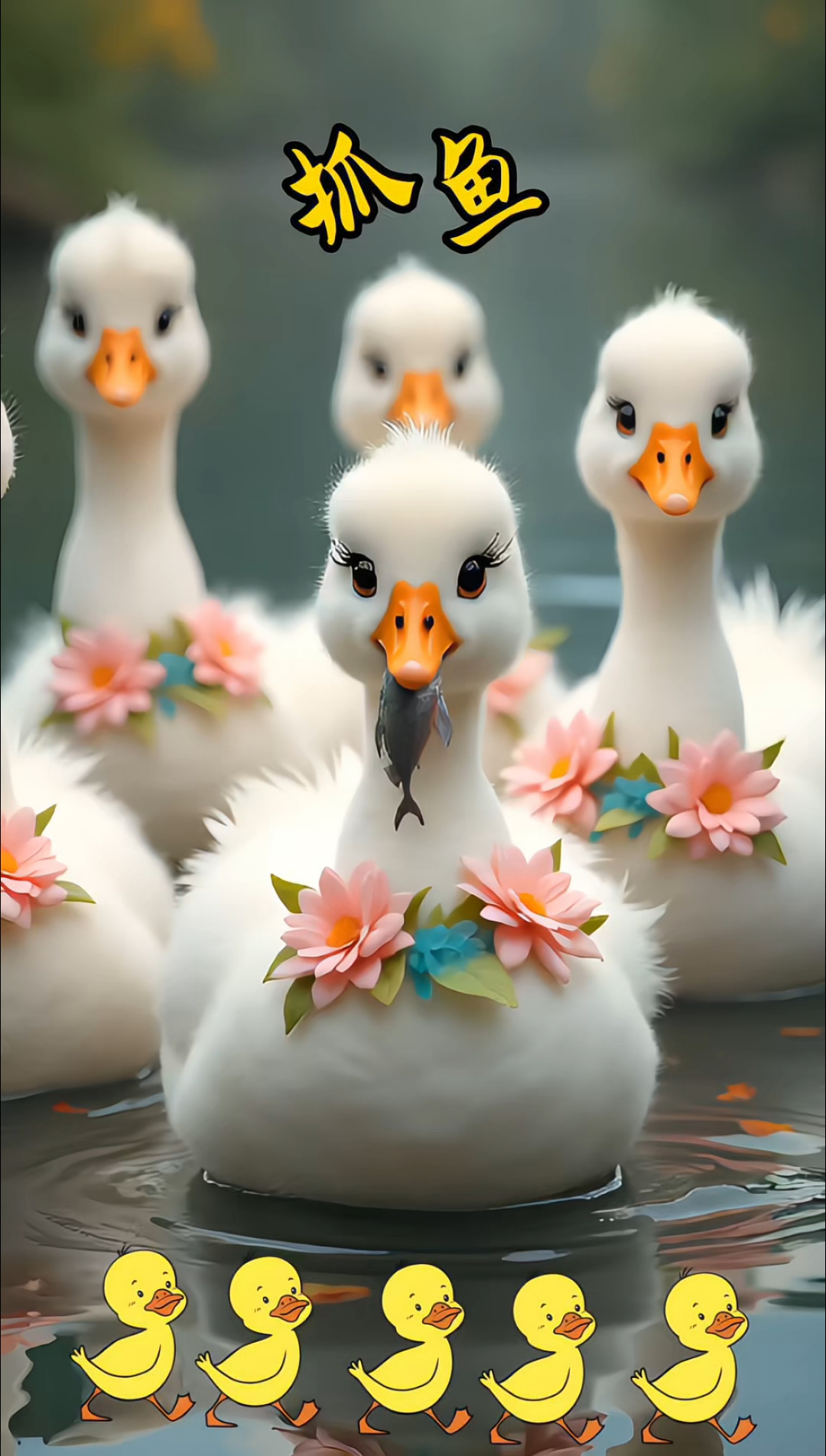 荷花鸭