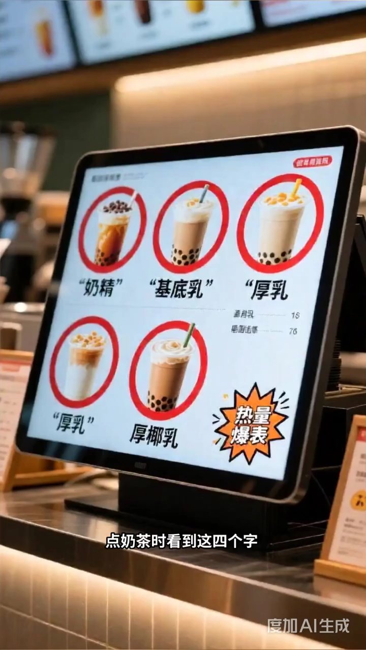 奶茶配料暗藏热量陷阱,这四种千万别点!#治愈#成长# 生活#灵感# @百度健康