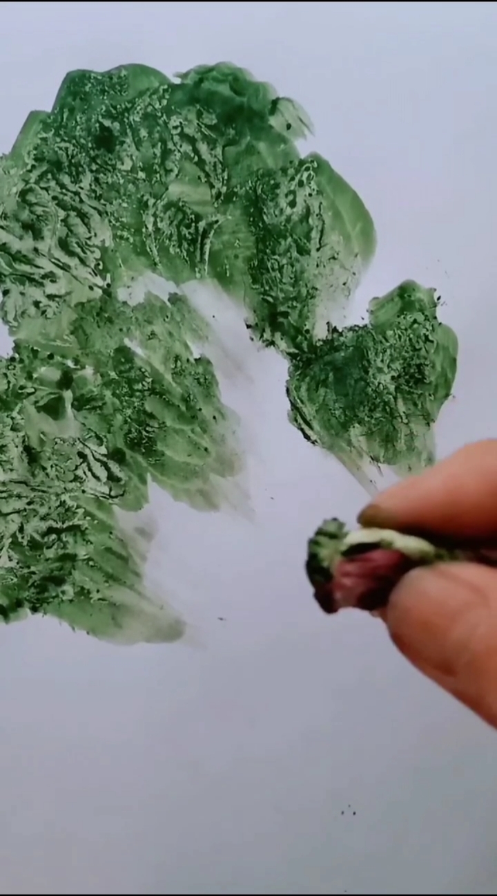 刘丛柏国画不一样的画法画白菜