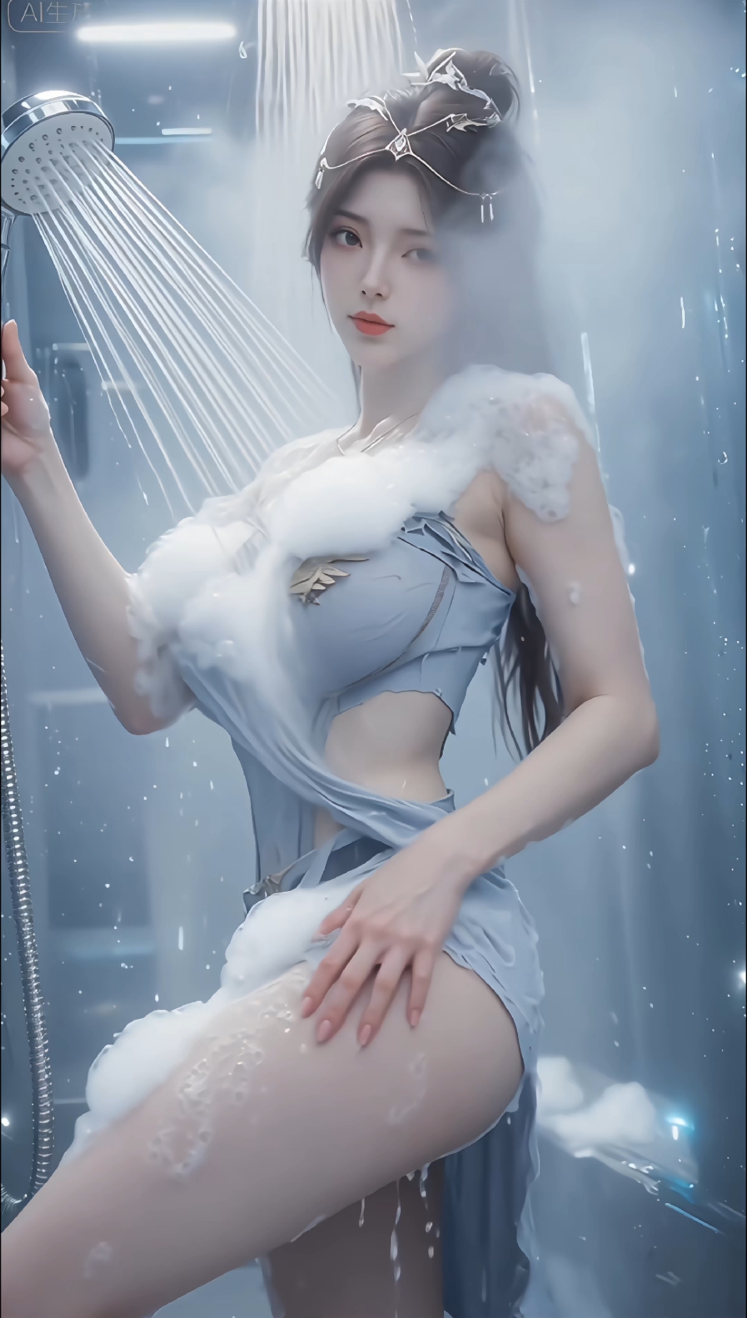 （第2期）雨蝶公主沐浴动态壁纸 雨蝶公主 高清国漫女神壁纸