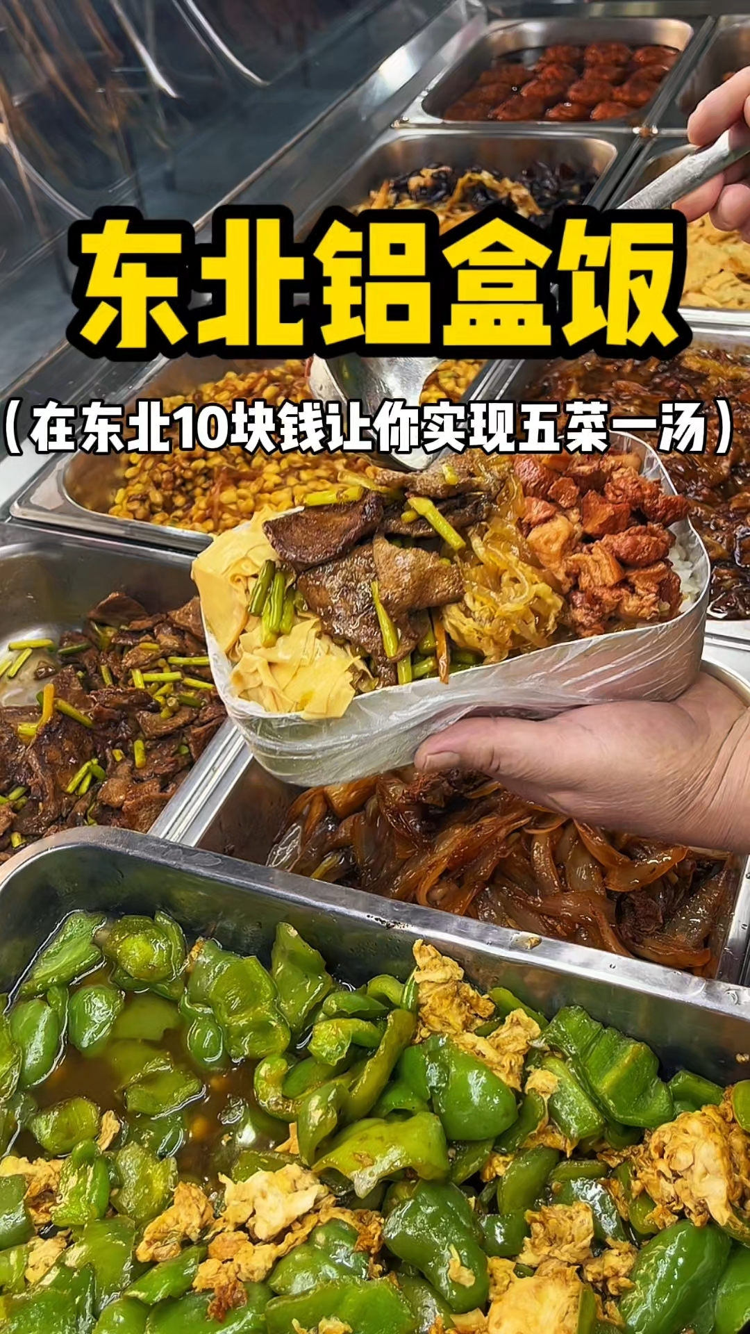 东北铝盒饭 在东北10块钱让你实现五菜一汤
