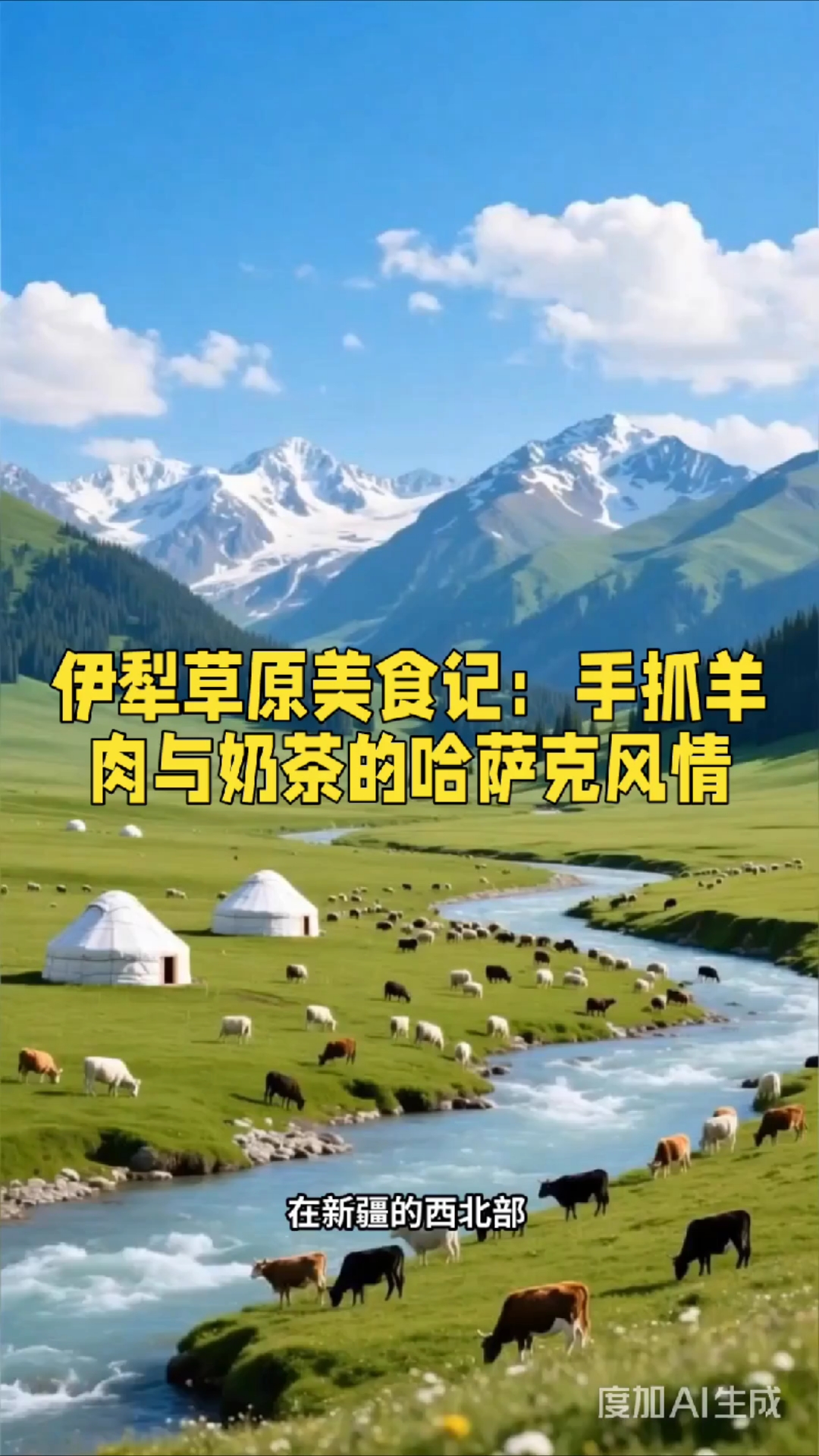伊犁草原美食记：手抓羊肉与奶茶的哈萨克风情