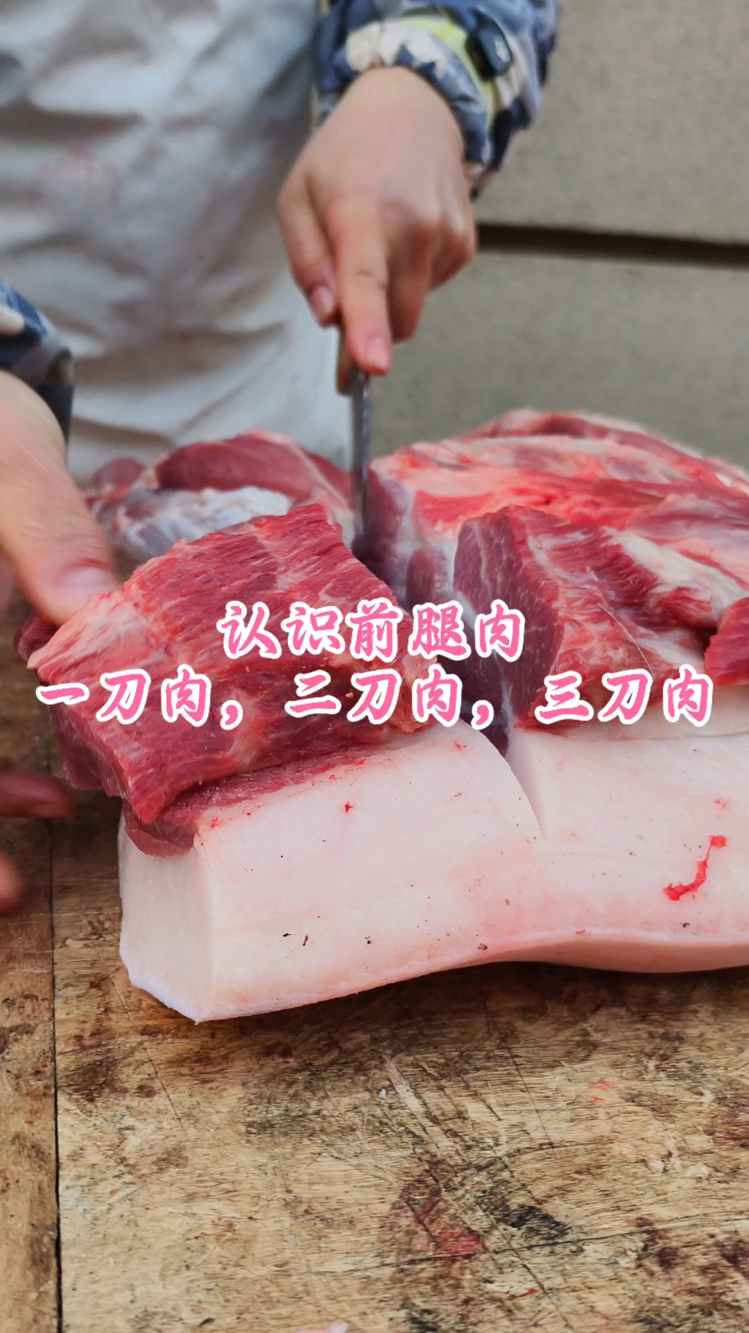 认识前腿肉，一刀肉，二刀肉，三刀肉