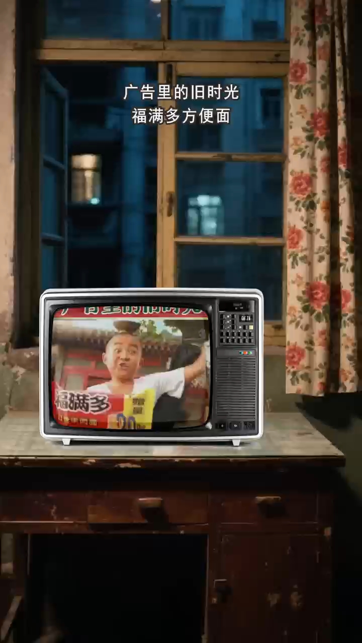广告里的旧时光：福满多方便面。#一代人的回忆 #儿时记忆