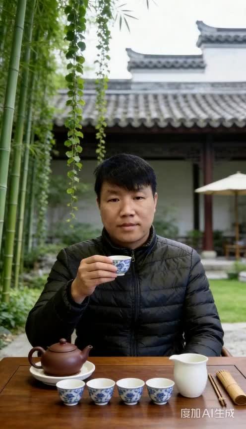 竹林深处品茗香