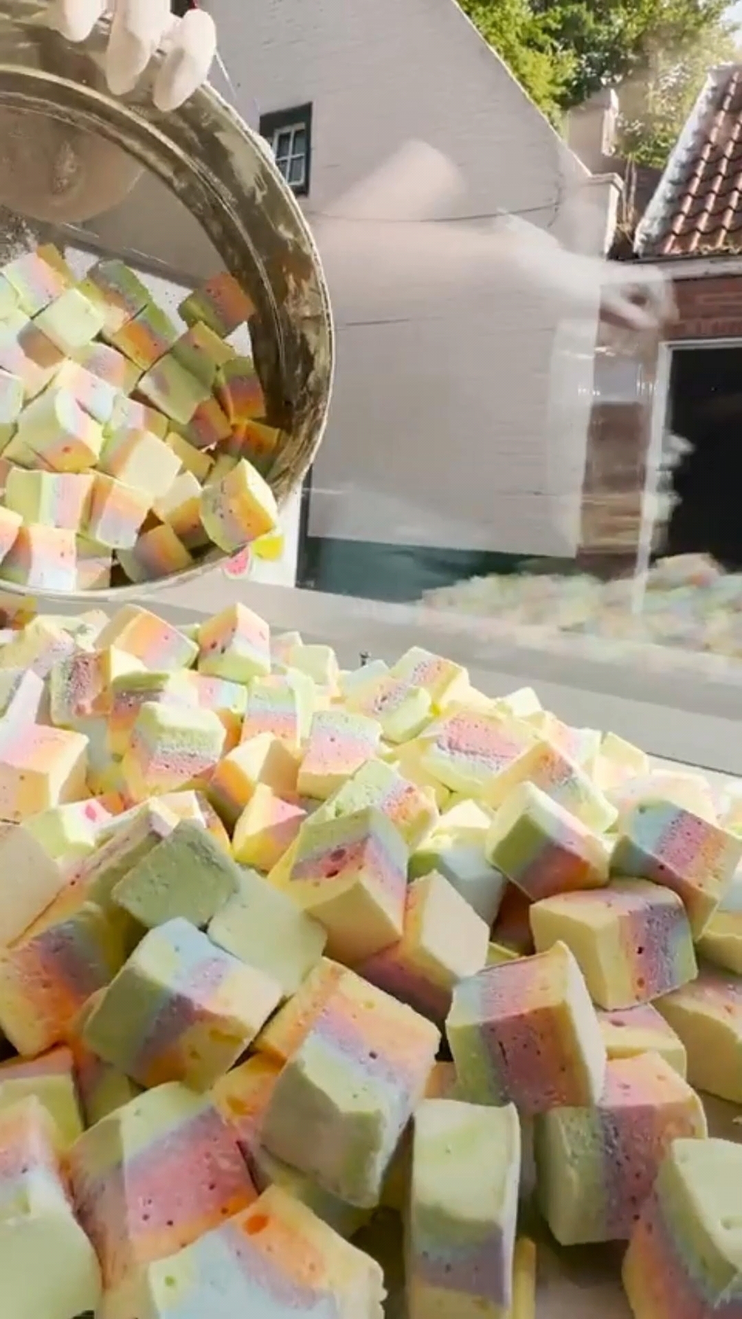 蛋糕彩虹糖,手工制作