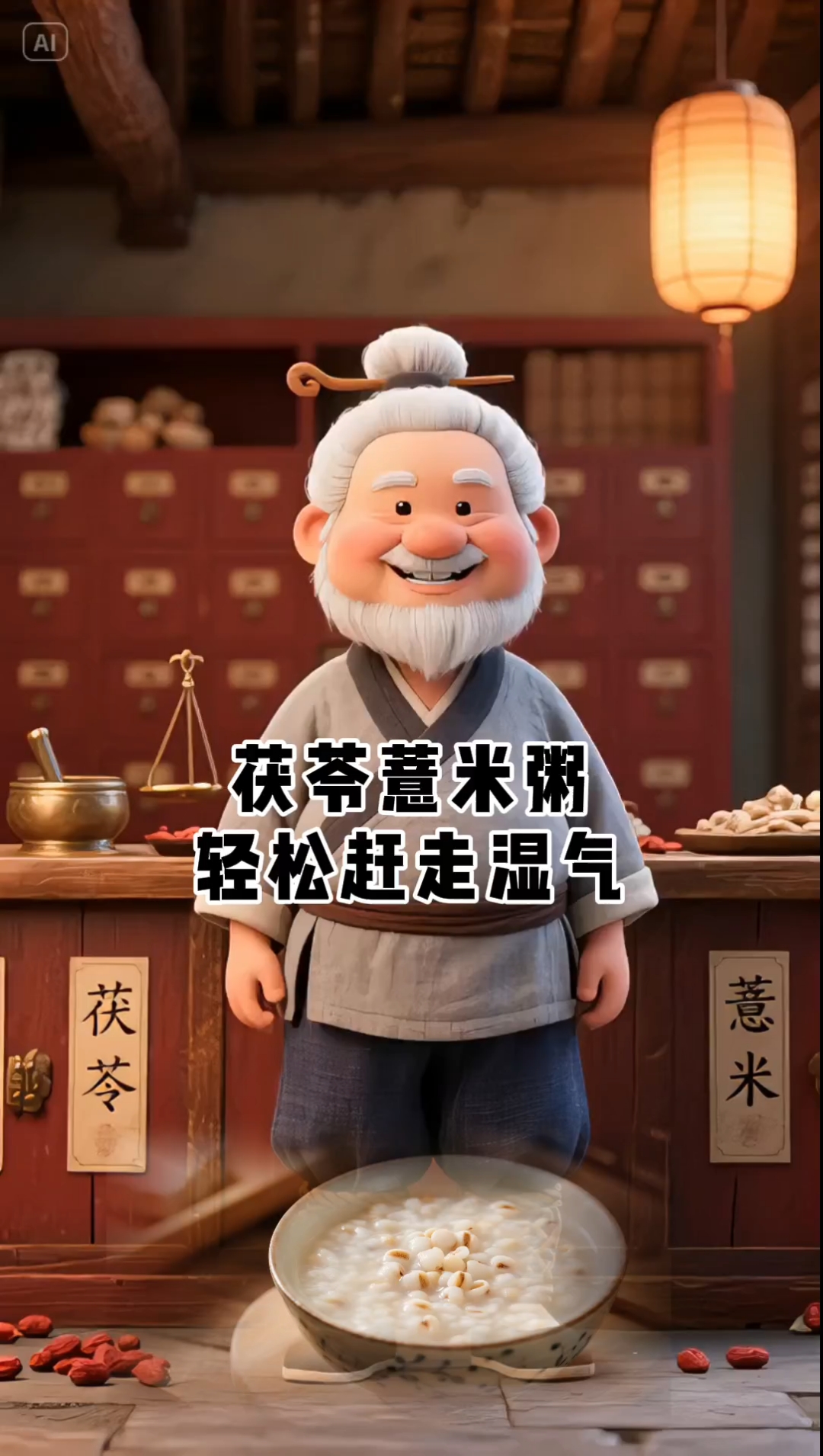 湿气重就喝茯苓薏米粥,轻松赶走湿气。