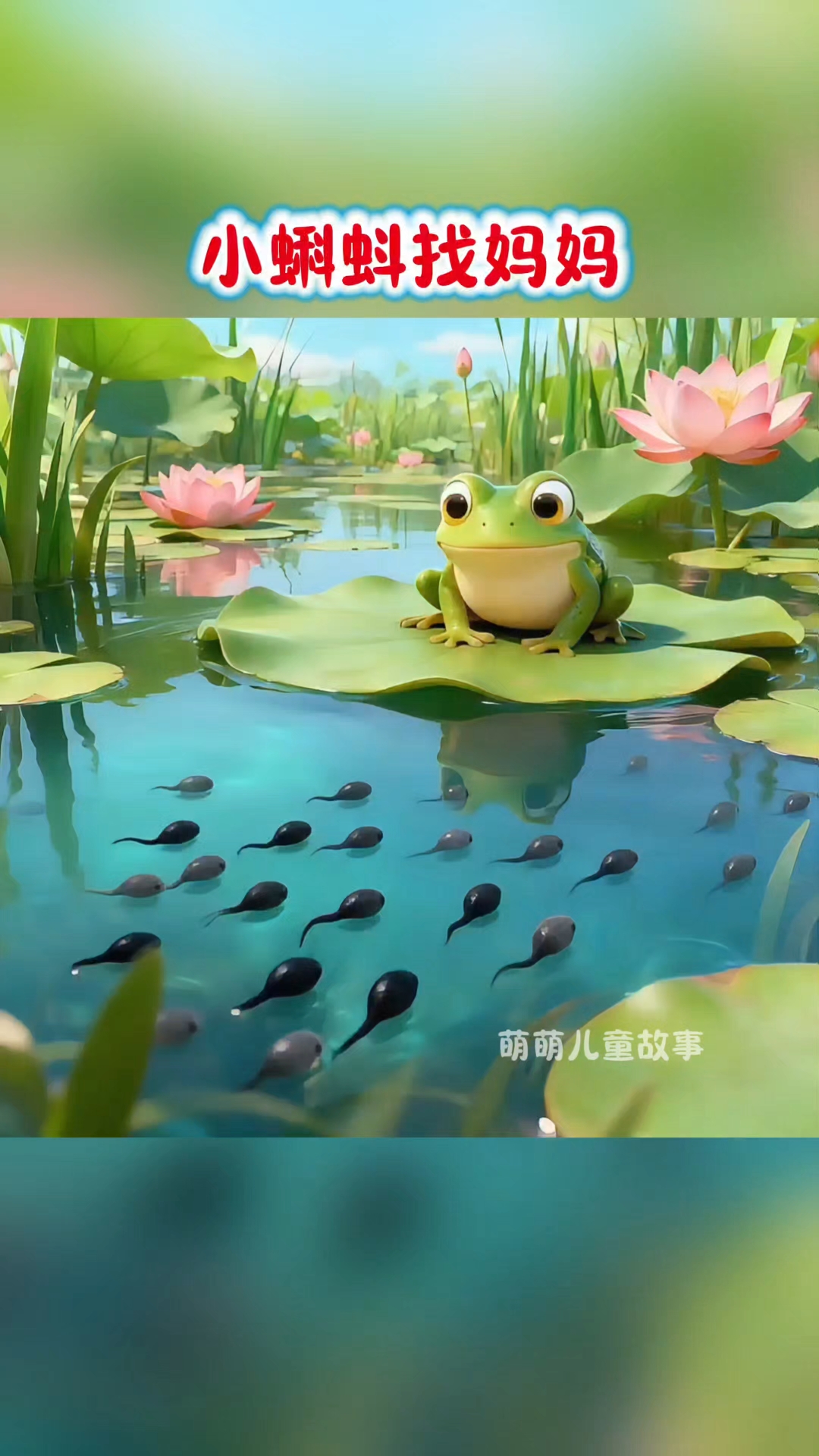 儿童睡前动画视频故事《小蝌蚪找妈妈》3-8岁启蒙早教童话绘本