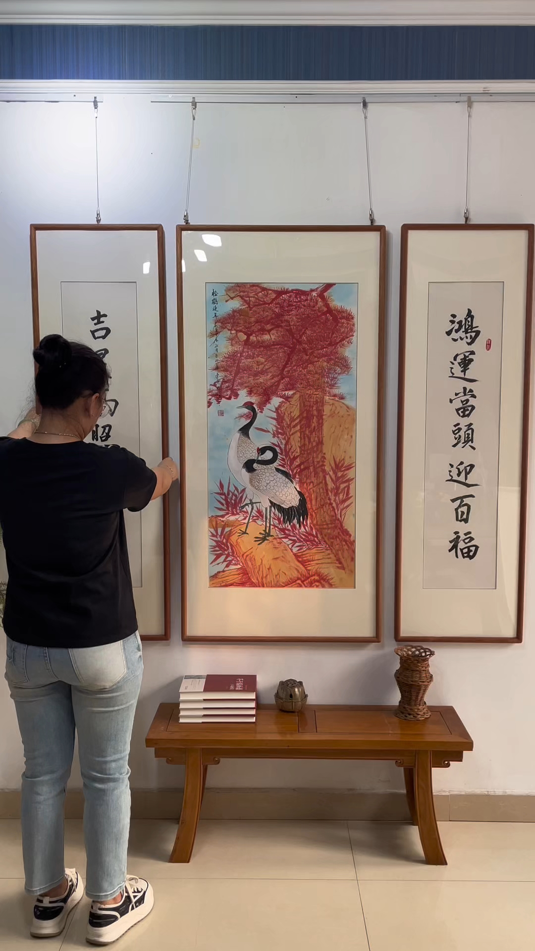 中堂国画松鹤延年