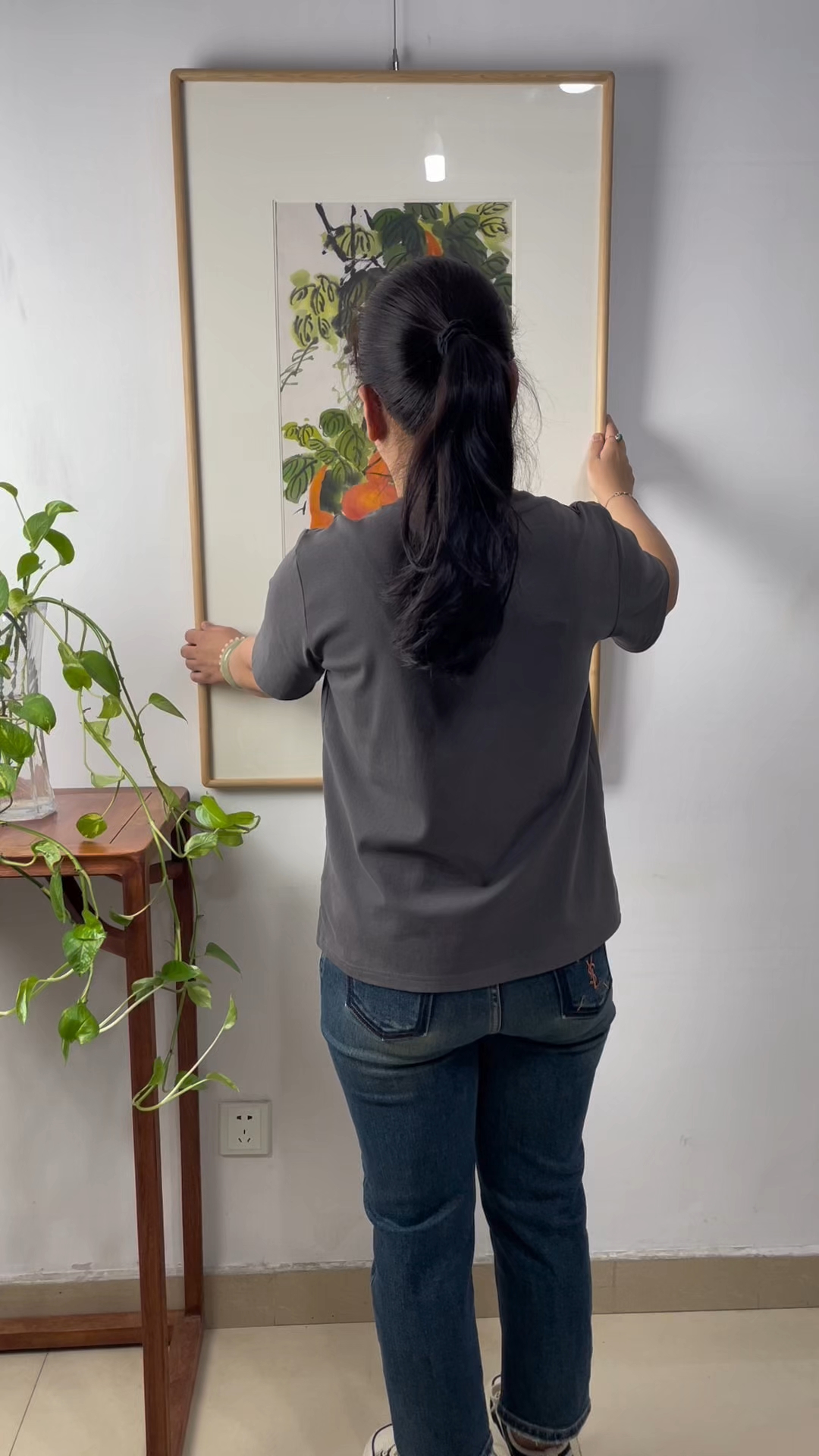 手绘国画葫芦图,寓意福禄长寿