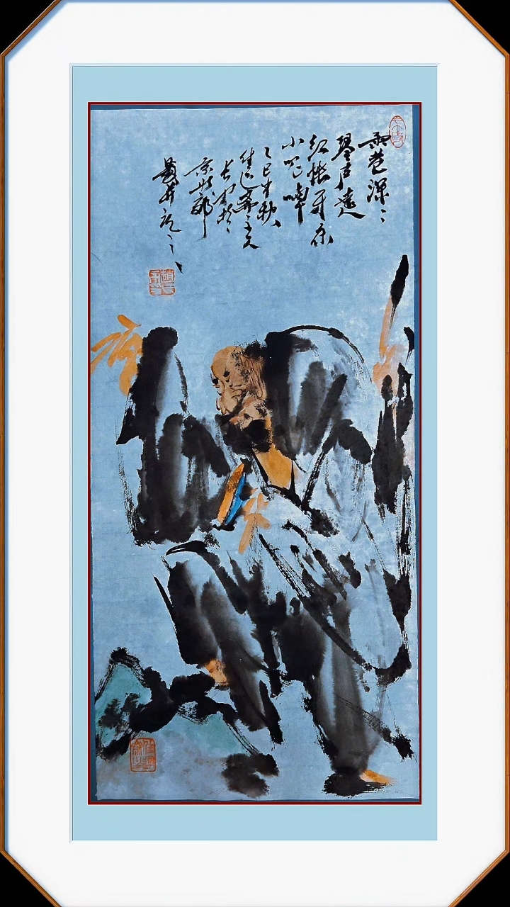 写意人物作品欣赏画里有话