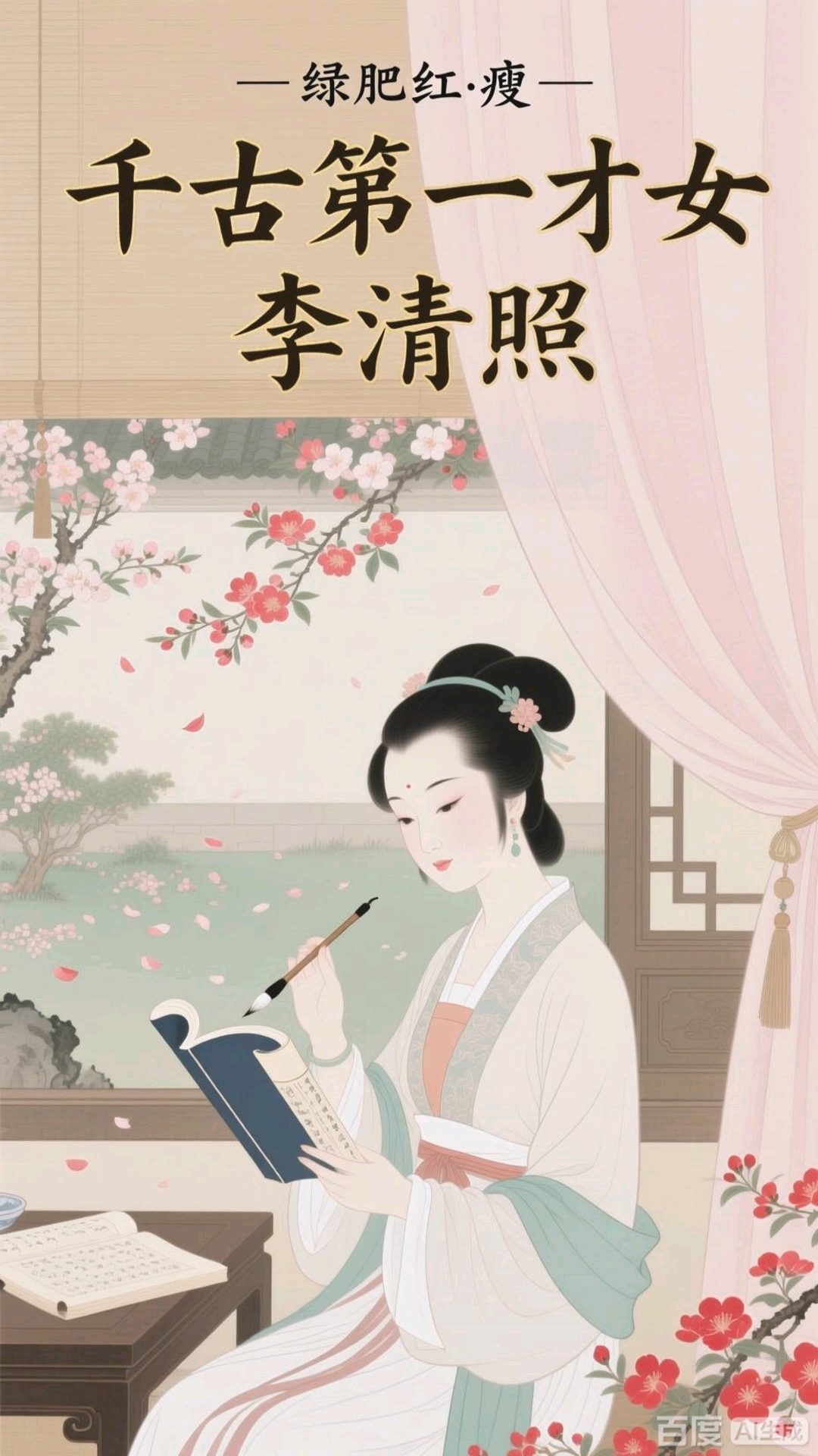 中华传统文化_宋代婉约派_代表词人_李清照