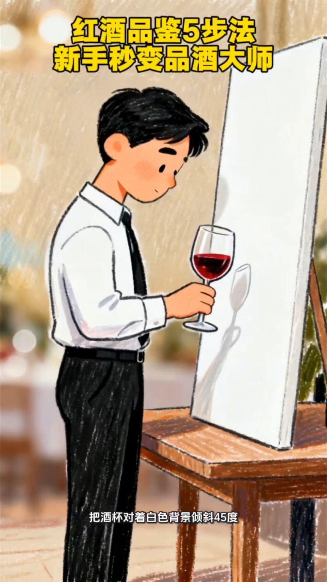 红酒品鉴5步法，新手也能秒变品酒大师 #霍邱红酒# #霍邱葡萄酒# #酒篮子葡萄酒超市#