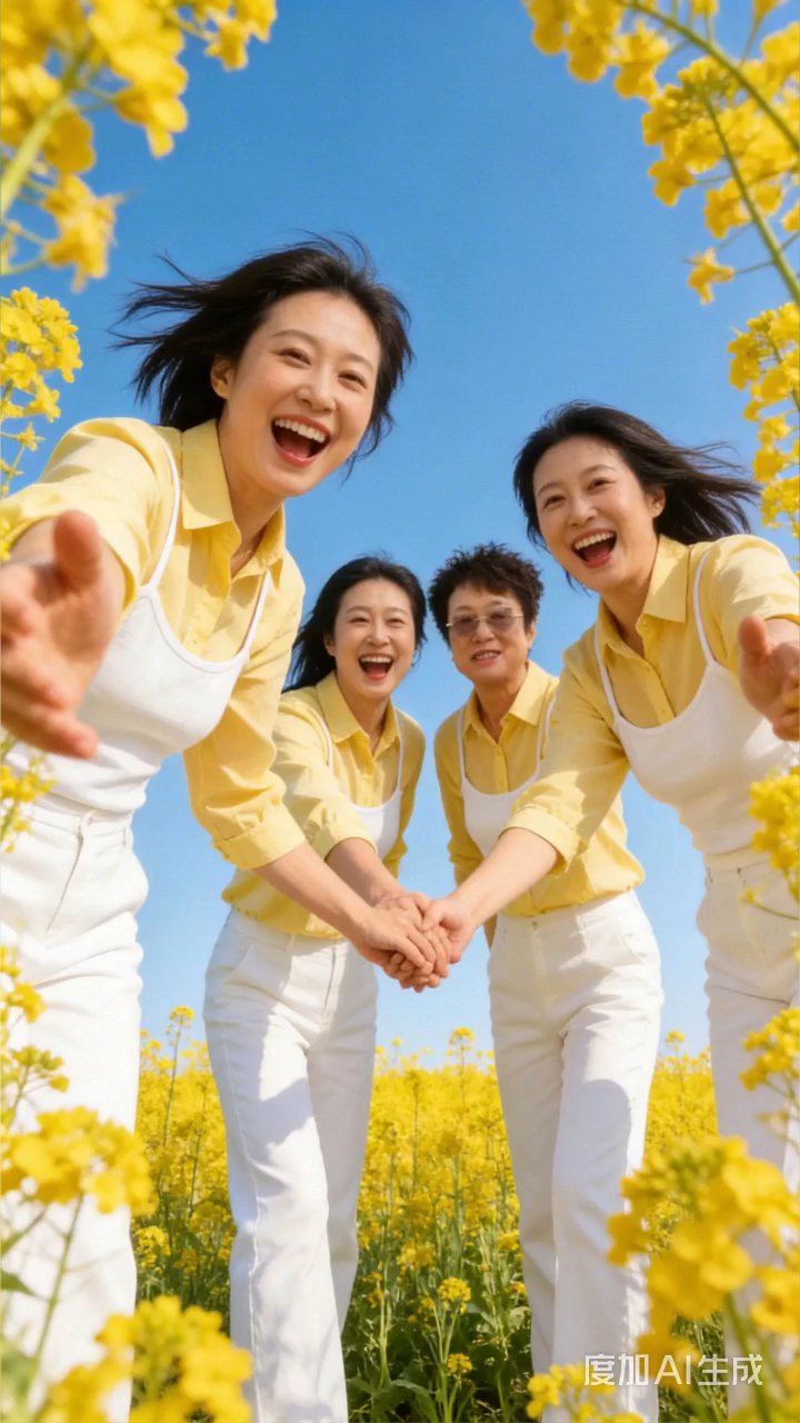 油菜花海中的春天故事#阳光下的幸福瞬间# #微信新功能被称为社恐福音#