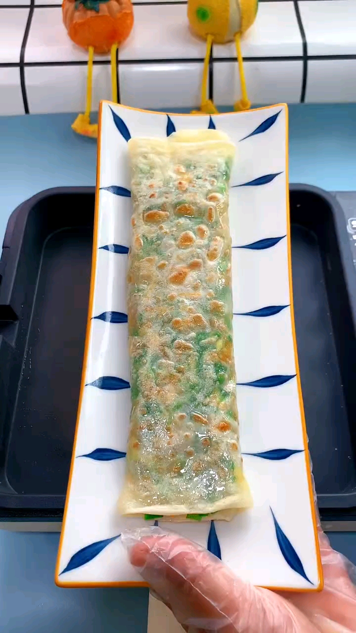 韭菜盒#手抓饼新吃法##粗粮主食##早餐吃什么#