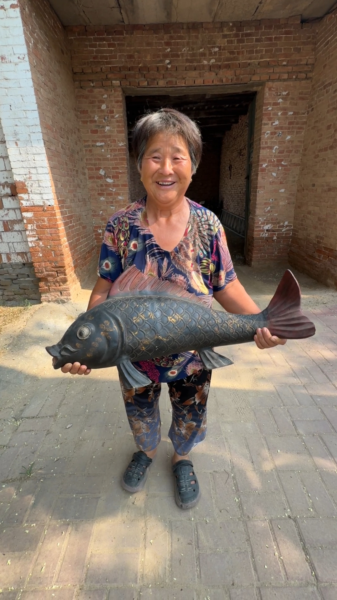 收获大娘家的大铜鱼