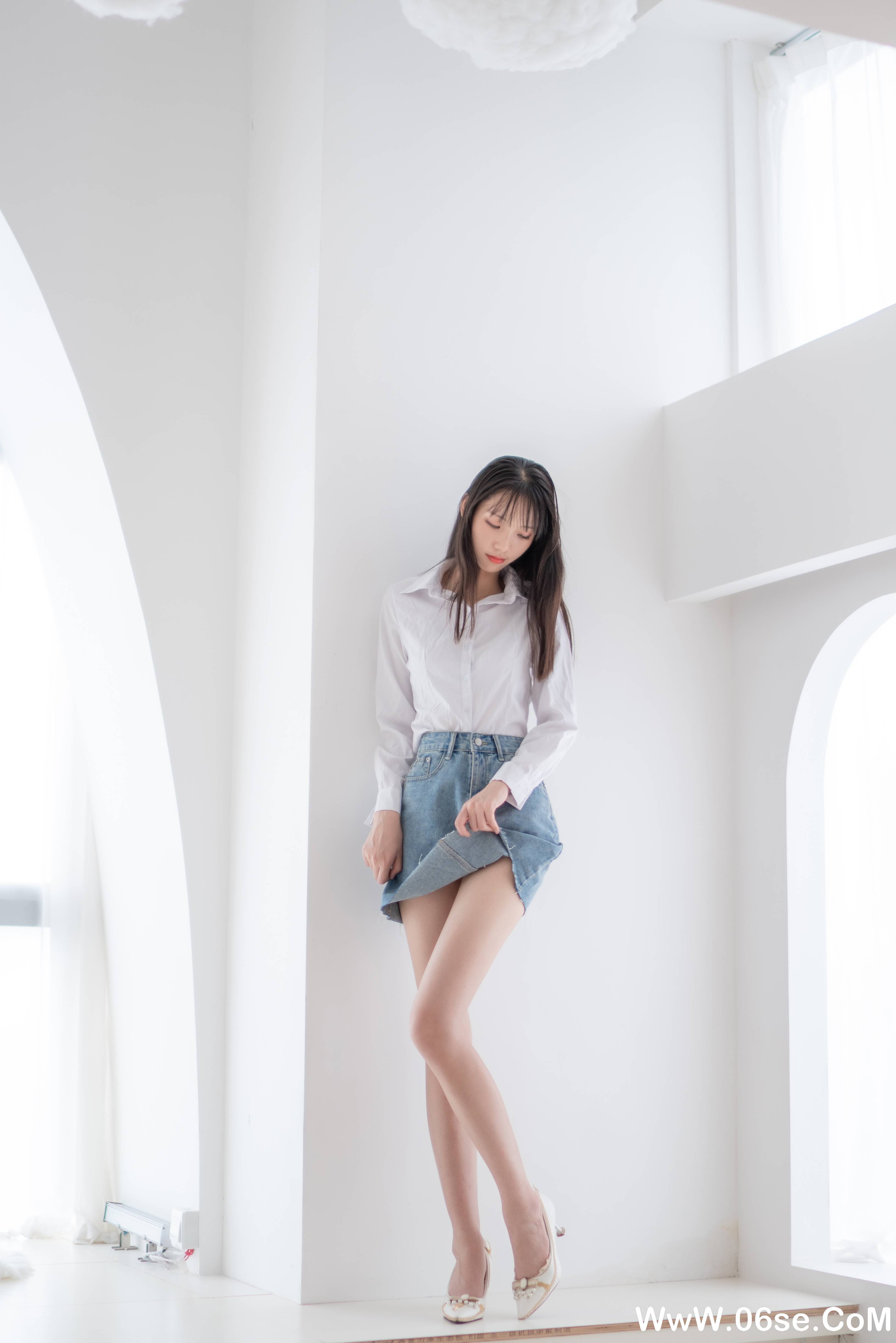 图片[10]-西瓜少女 NO.017 –  衬衫牛仔裙 [61P297M]-六色网