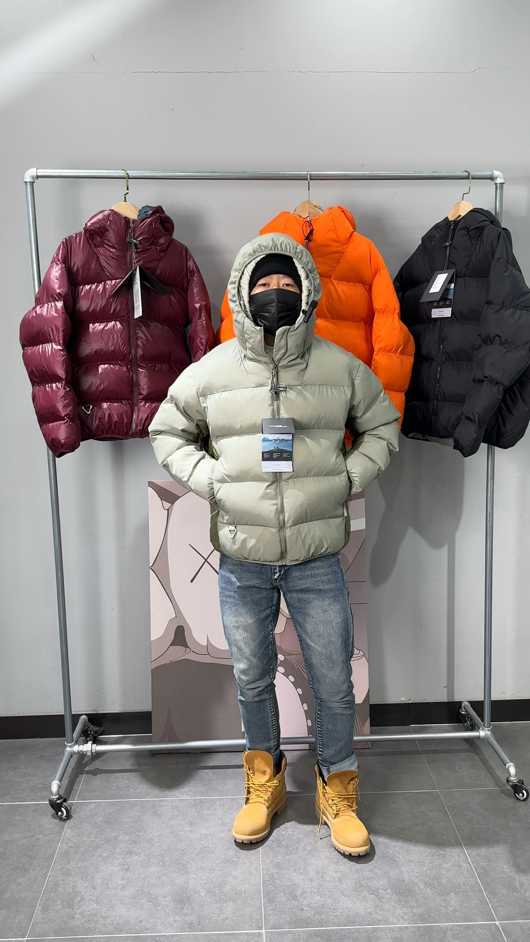 高端加厚保暖情侣面包服棉衣,上身太帅了。