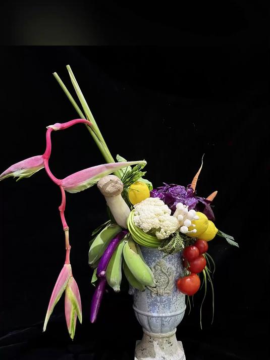 蔬菜插花