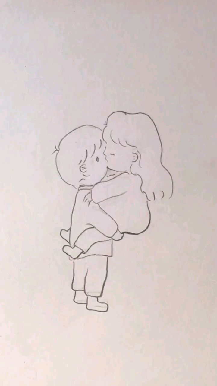 简笔画:教大家画一对情侣