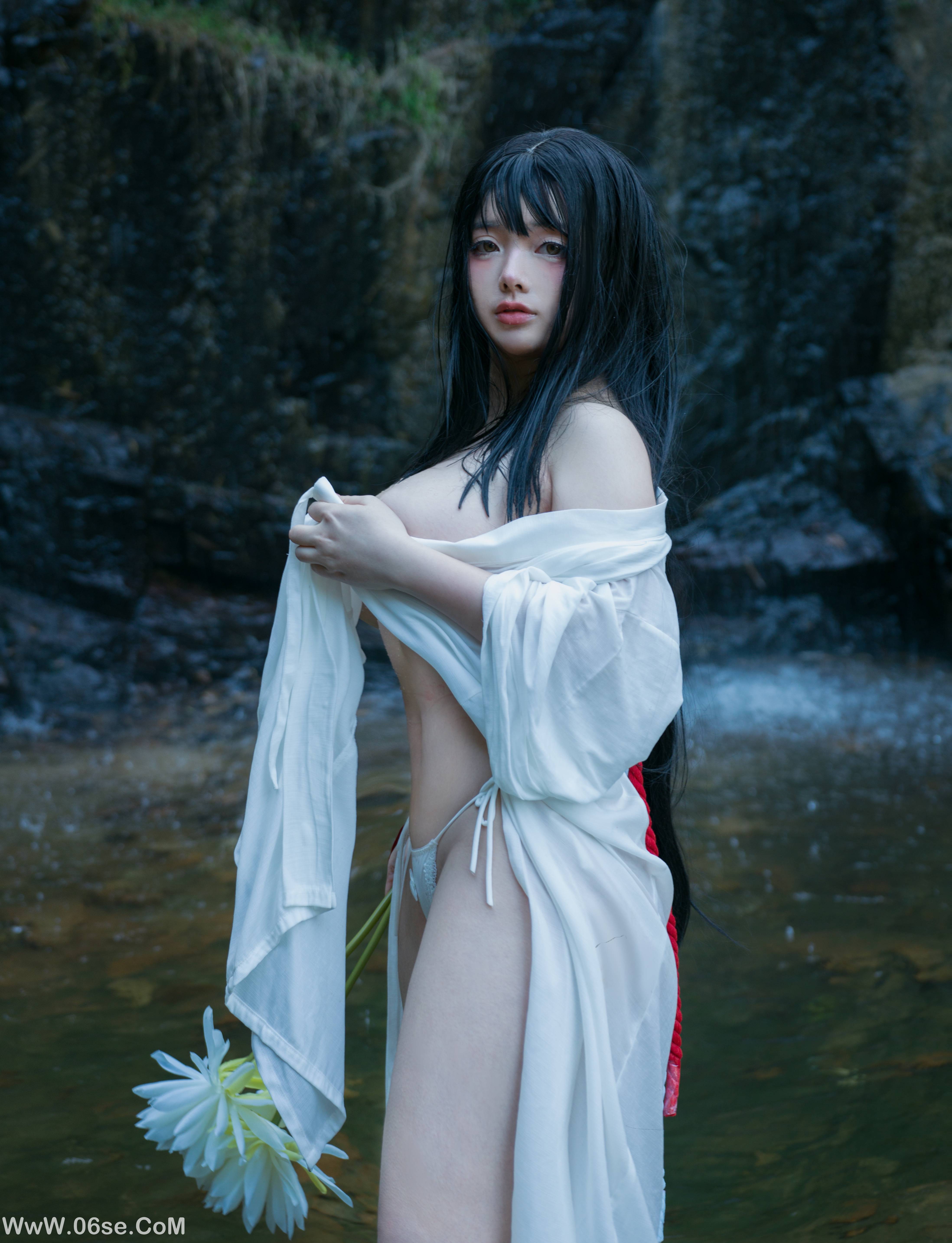 图片[2]-NinJa阿寨寨 NO.008 神明巫女[38P333M]-六色网