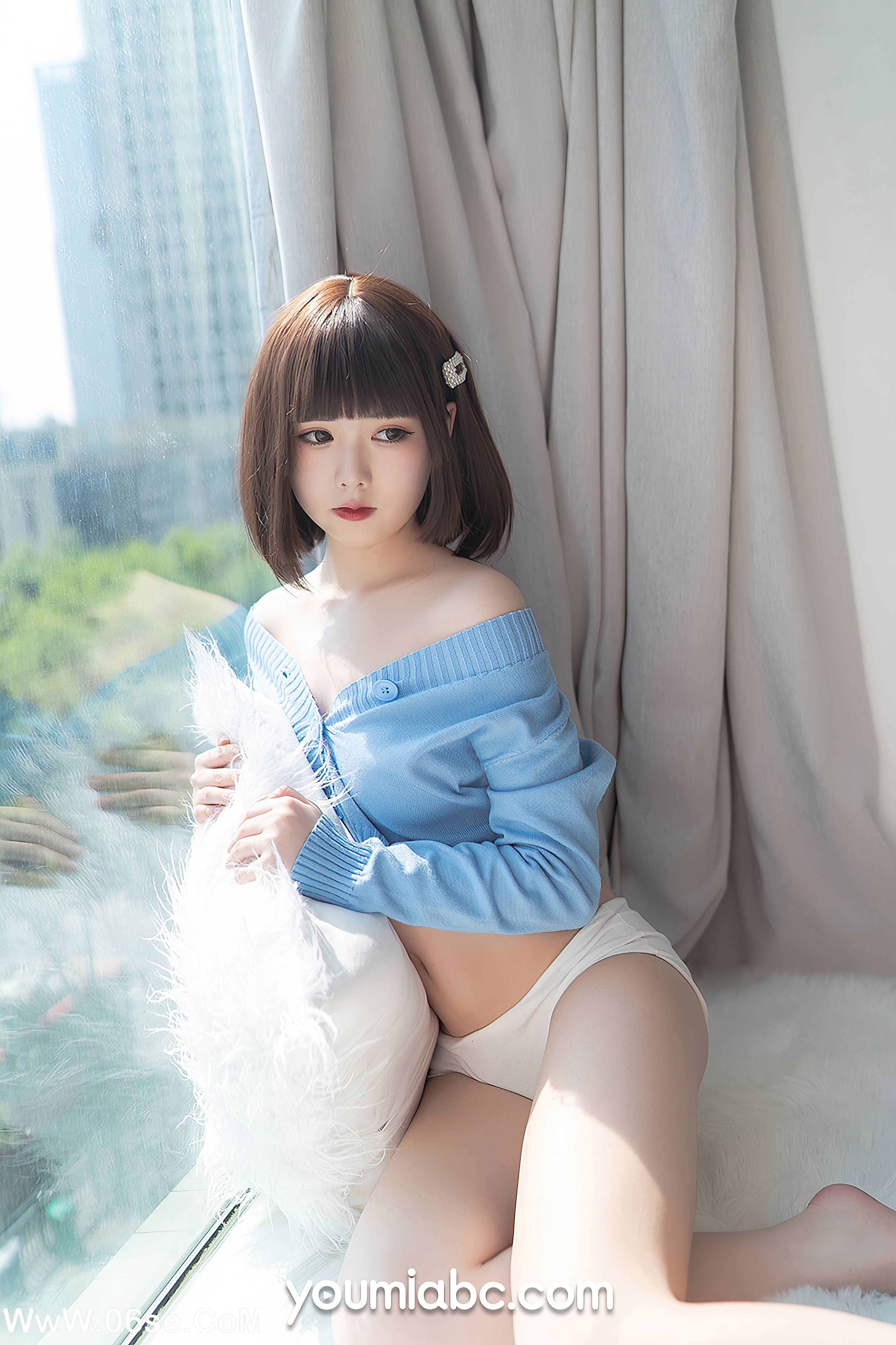 图片[23]-[YouMi尤蜜] 2020.11.30 薄荷蓝之夏 向小圆[34+1P511M]-六色网