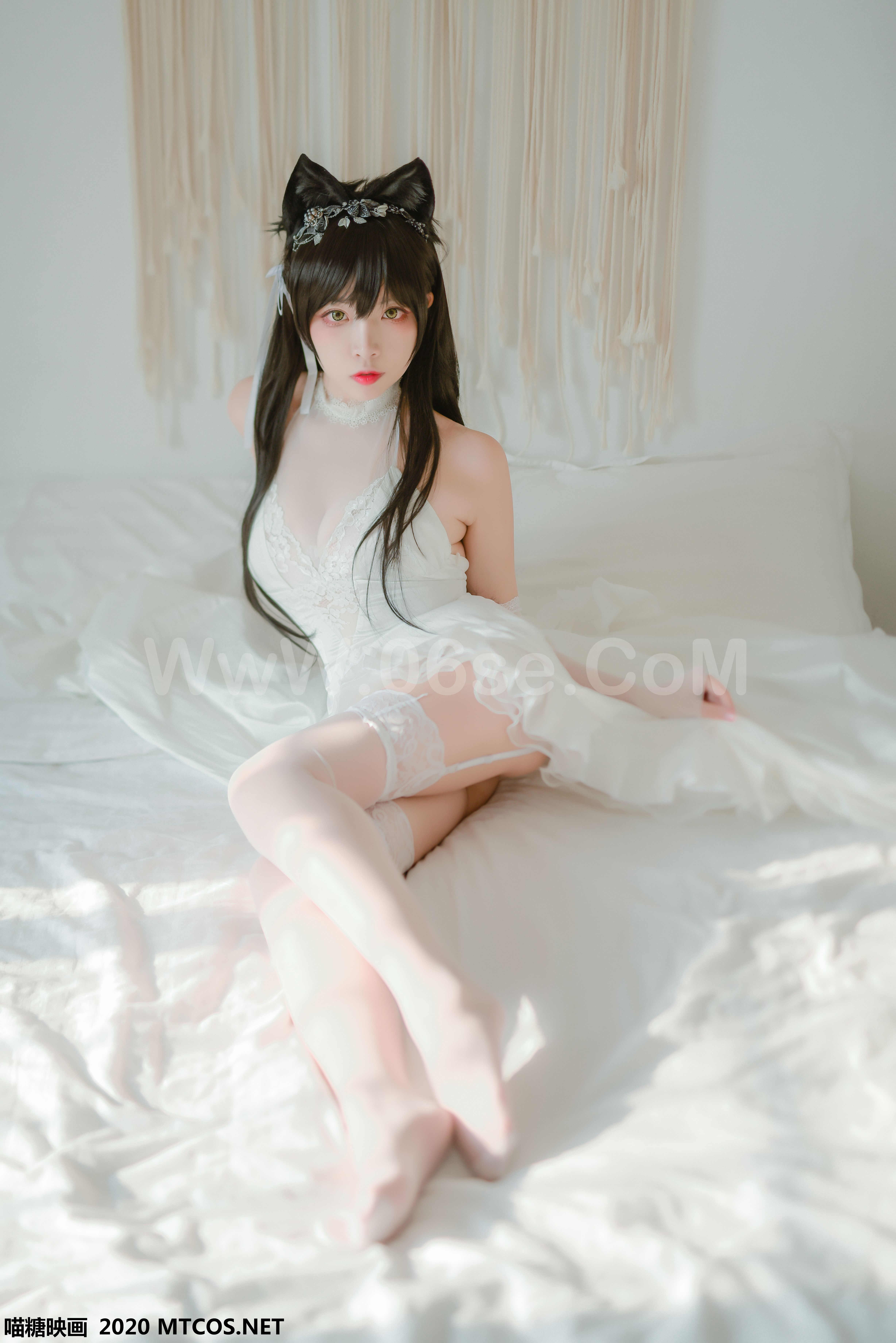 图片[21]-[MTCos] 喵糖映画 Vol.100 二佐Nisa 婚纱爱宕-六色网