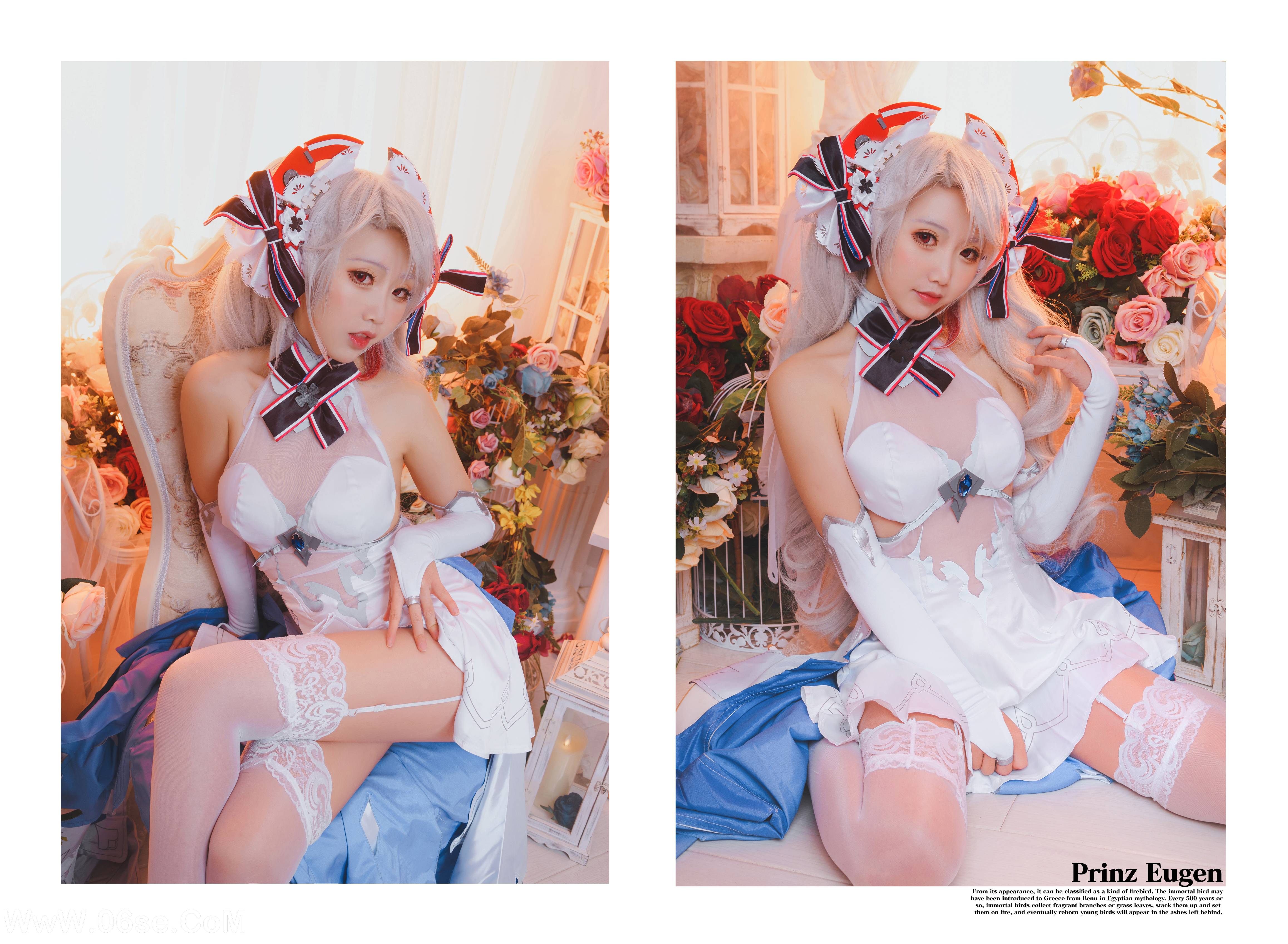 图片[3]-Coser面饼仙儿 NO.012 – 欧根花嫁[22P217M]-六色网