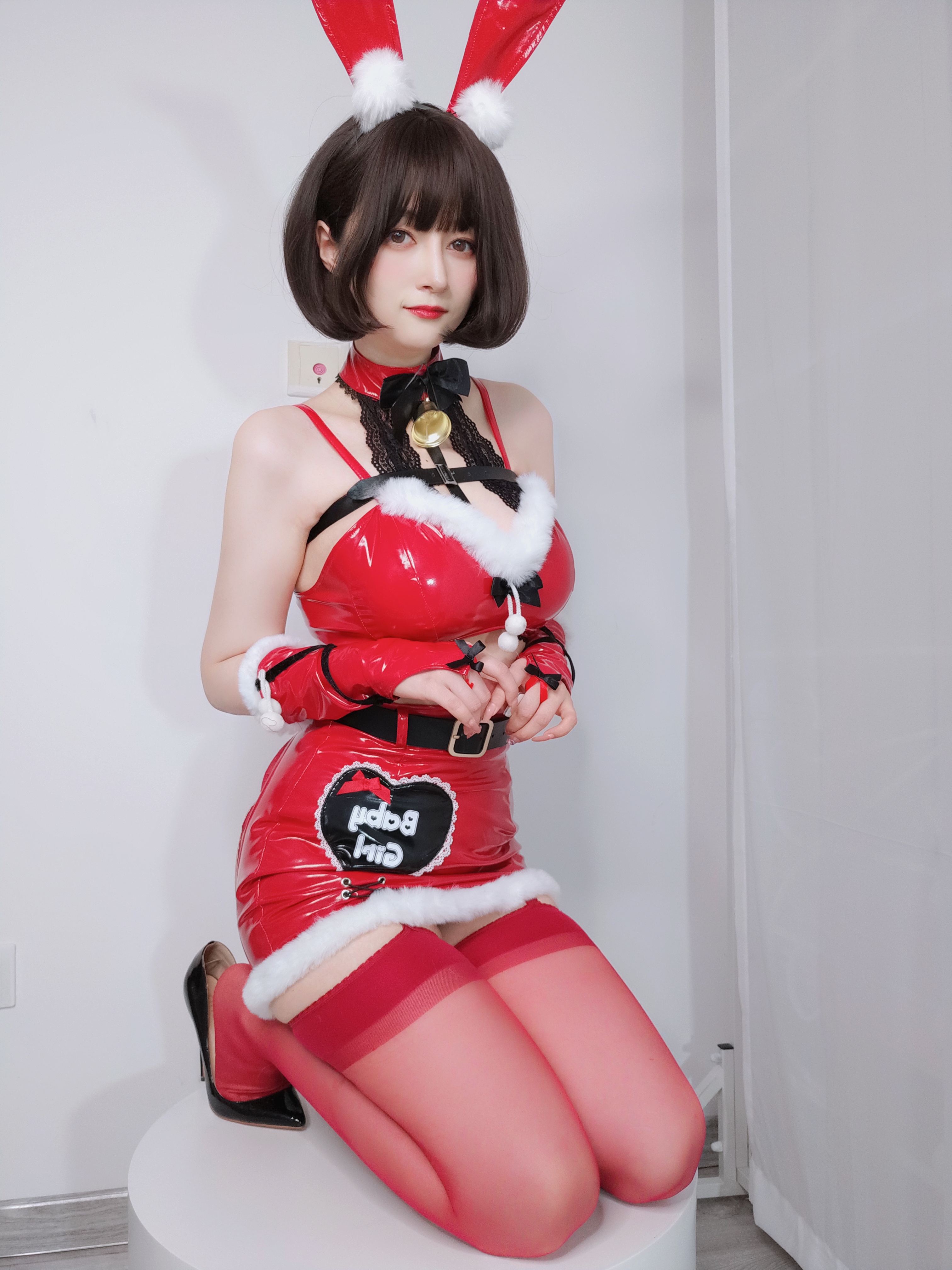 图片[33]-Coser小姐姐白银 NO.160 — Christmas Bunny [50P138M]-六色网