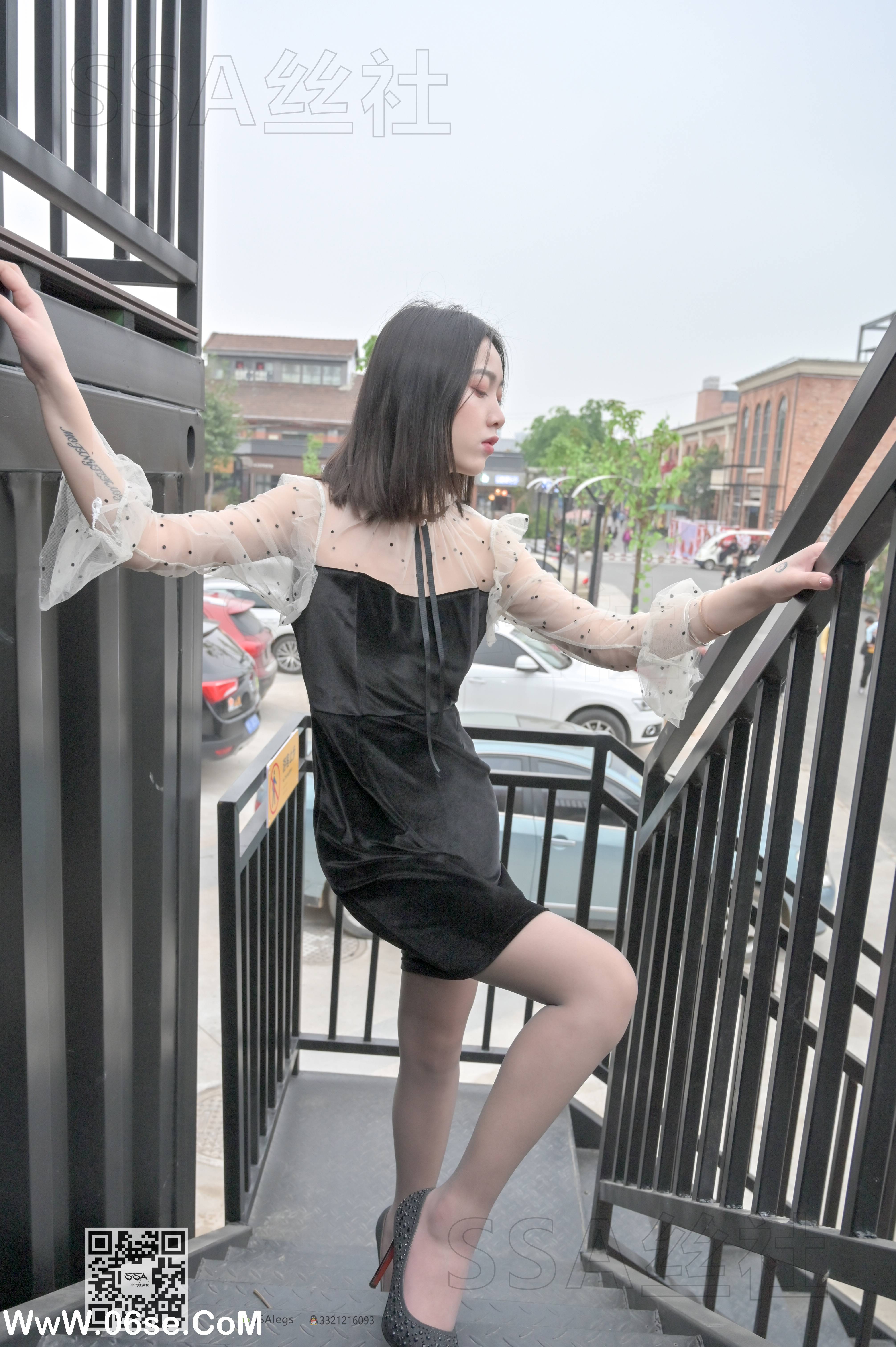 图片[24]-[SSA丝社] NO.096 大大 街拍腿模大大灰丝[145P1.69G]-六色网