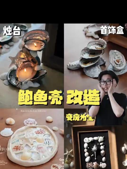 家里吃剩的鲍鱼壳留给我呀！我来做一个小小改造！
