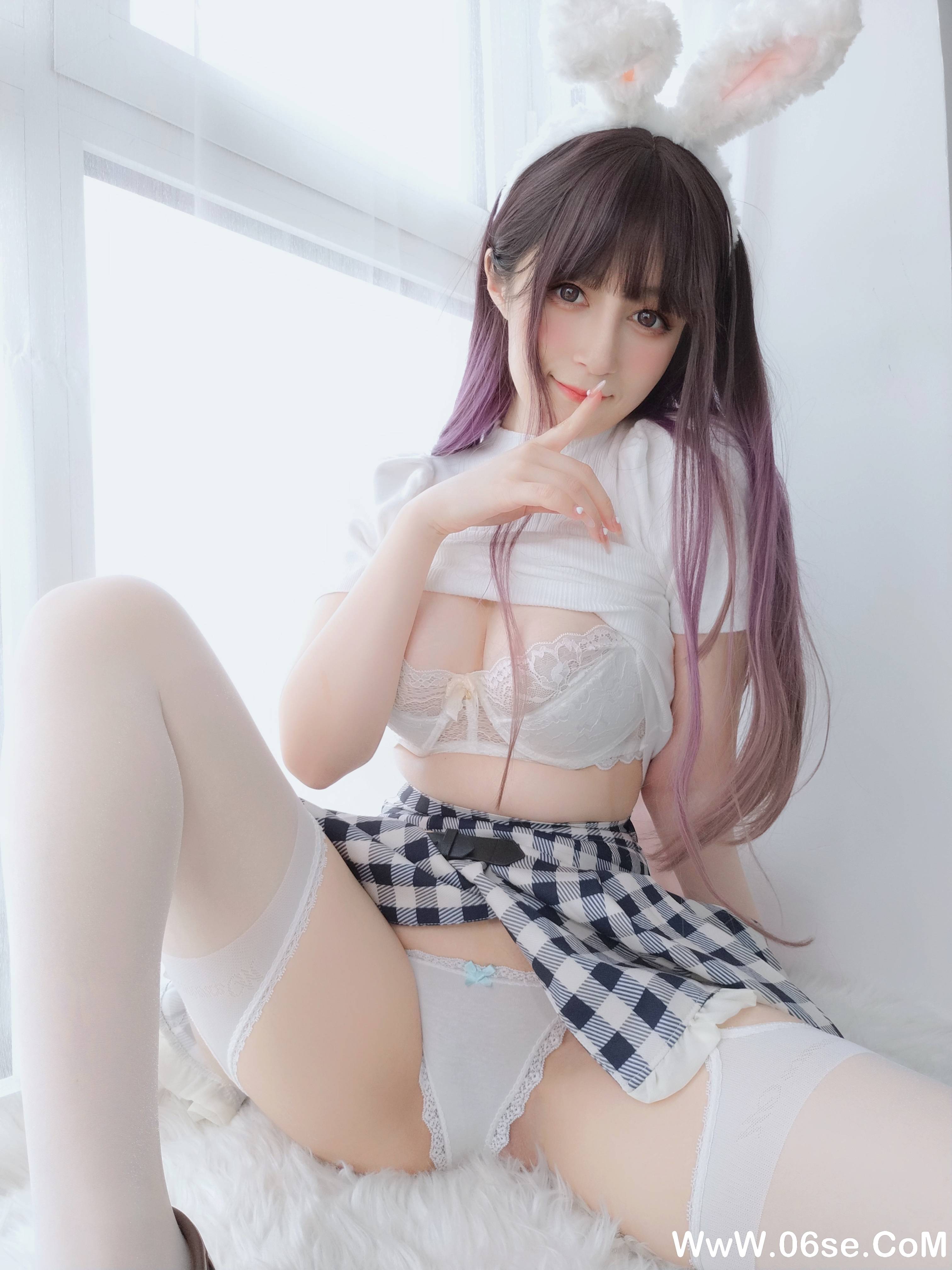图片[114]-Coser小姐姐白银 NO.152 — 白丝兔女郎[168P+7V1.19G]-六色网
