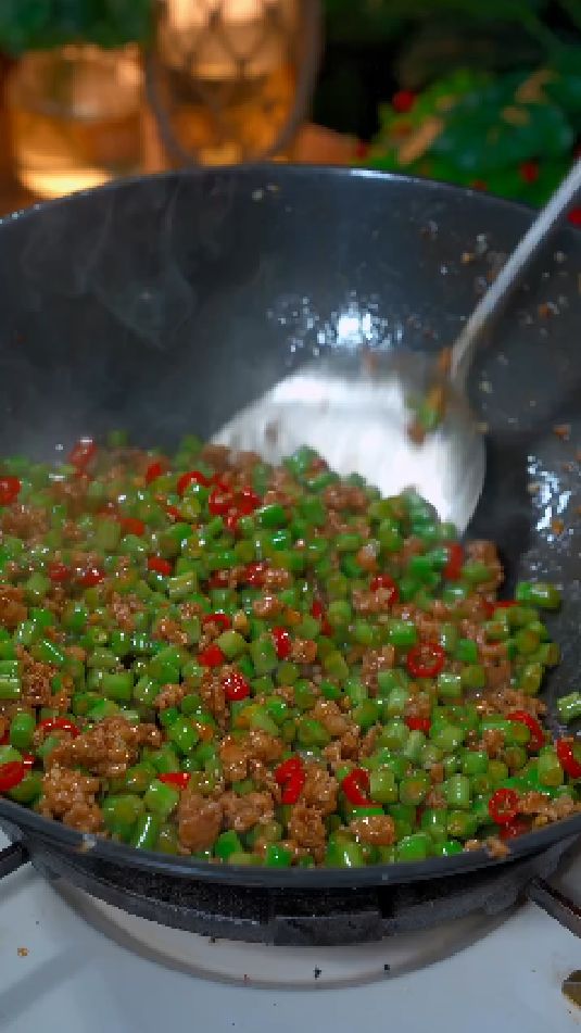 肉沫豇豆的做法