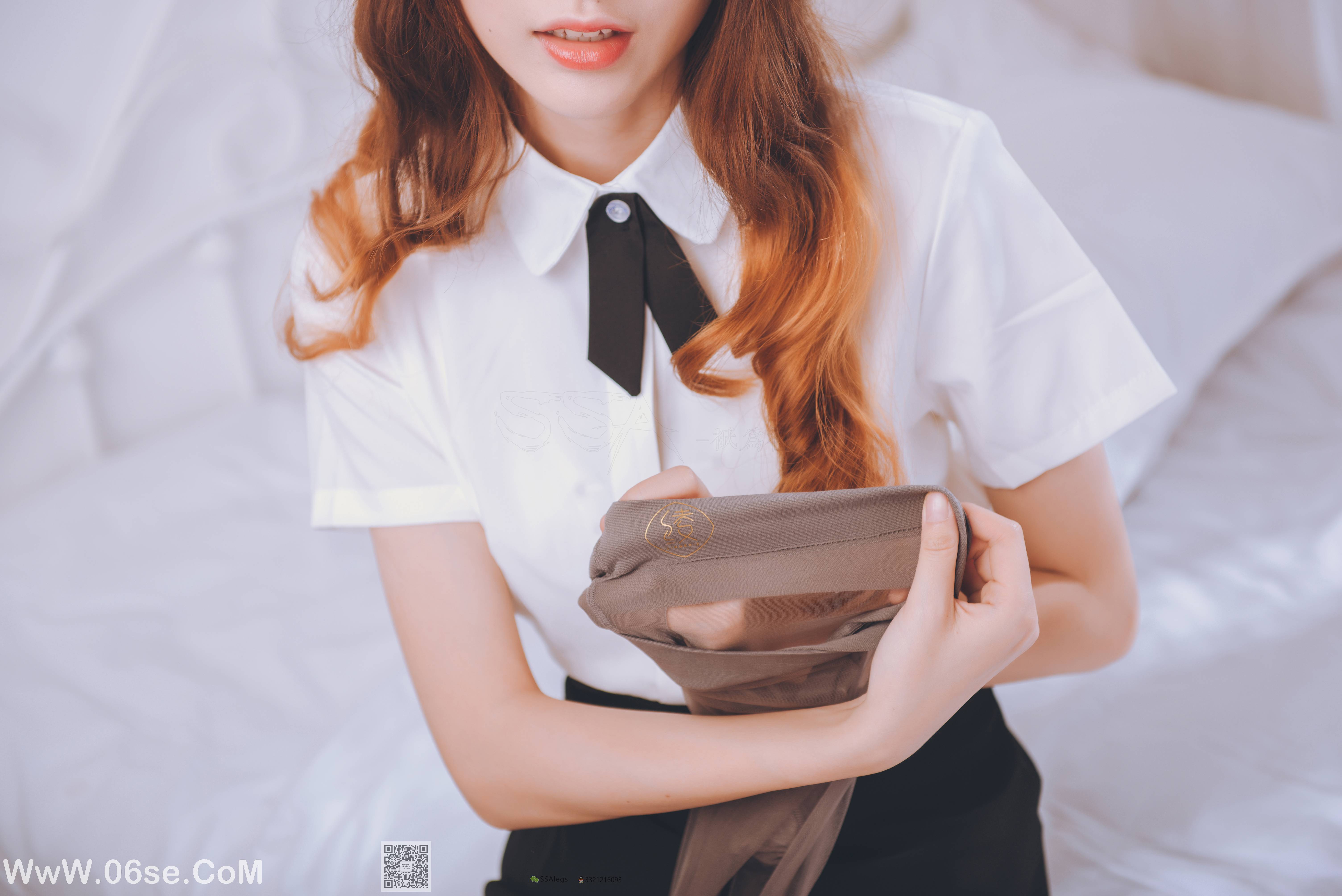 图片[6]-[SSA丝社] NO.020 琪琪 女秘书闺房灰丝袜[99P845M]-六色网