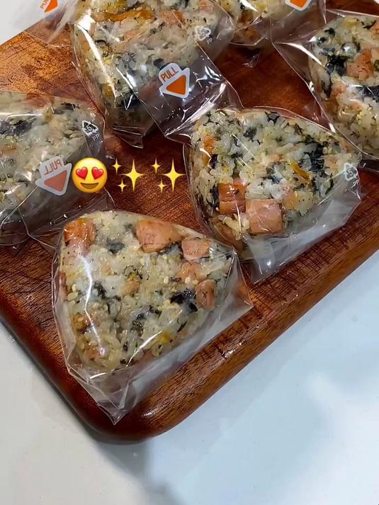 这次做的三角饭团真的嘎嘎好吃!