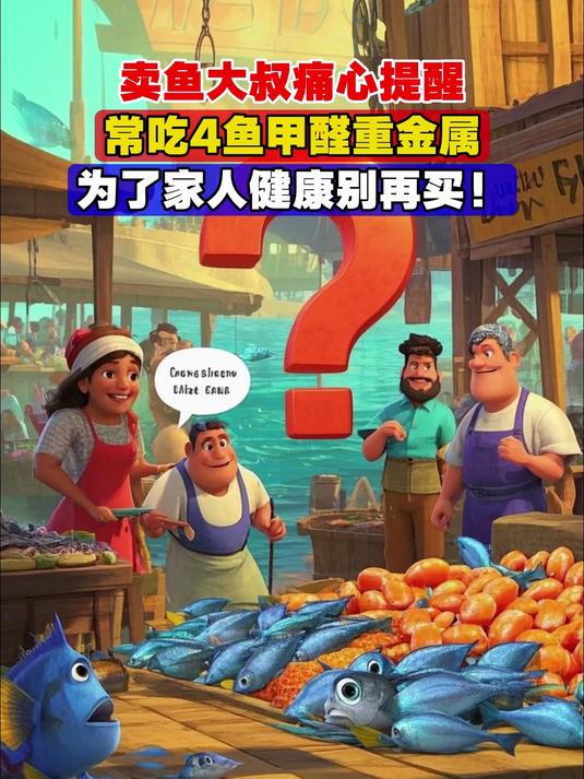卖鱼大叔痛心提醒,常吃4鱼甲醛重金属,为了家人健康别再买!