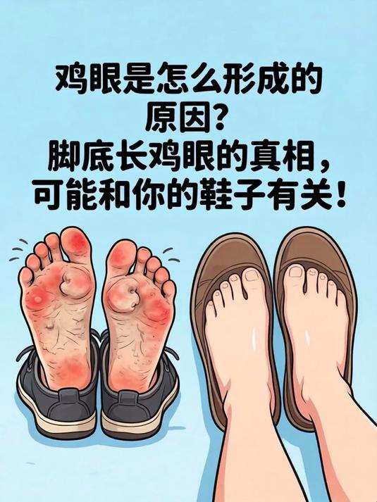 鸡眼是怎么形成的 原因?脚底长鸡眼的真相,可能和你的鞋子有关!