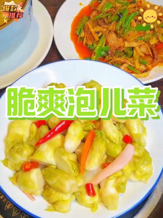 传统工艺泡儿菜直接吃配粥炒肉都很香鲜嫩爽口超级下饭