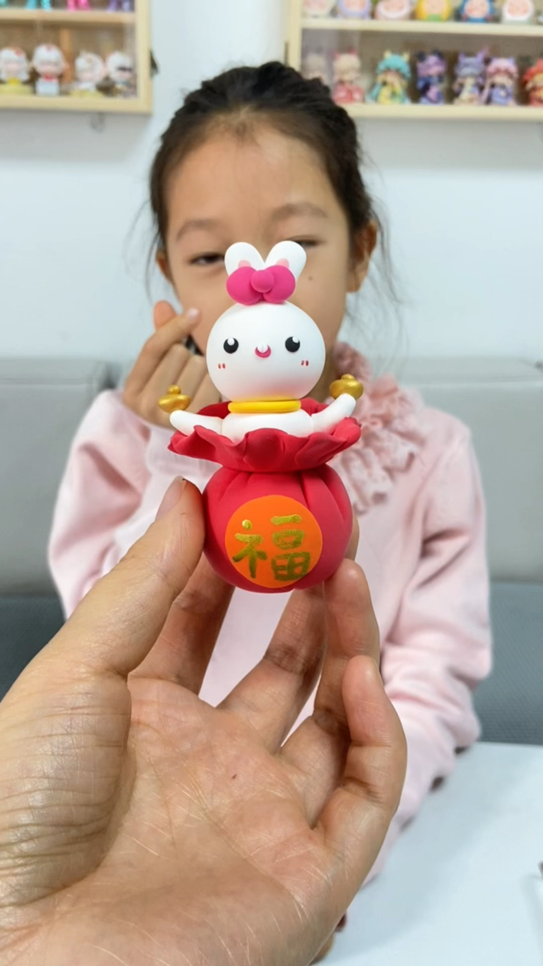 粘土福袋小兔子教程
