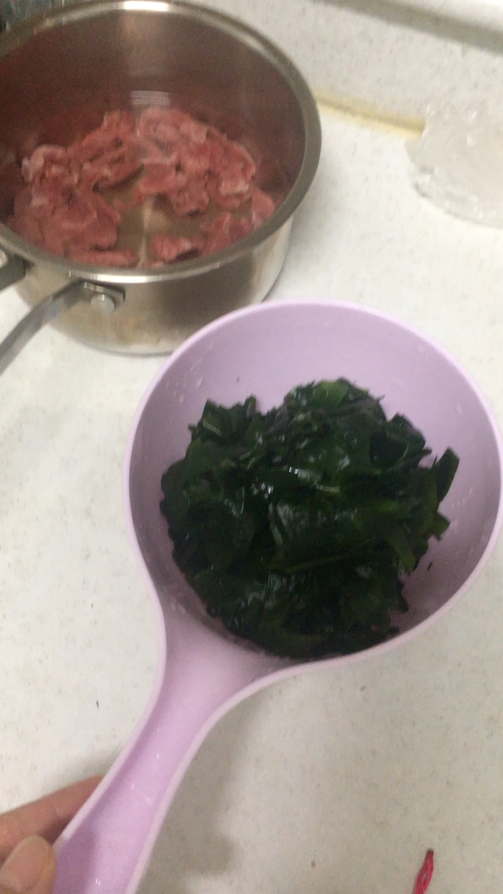 韩国人过生日都喝海带汤——给婆婆做的海带汤
