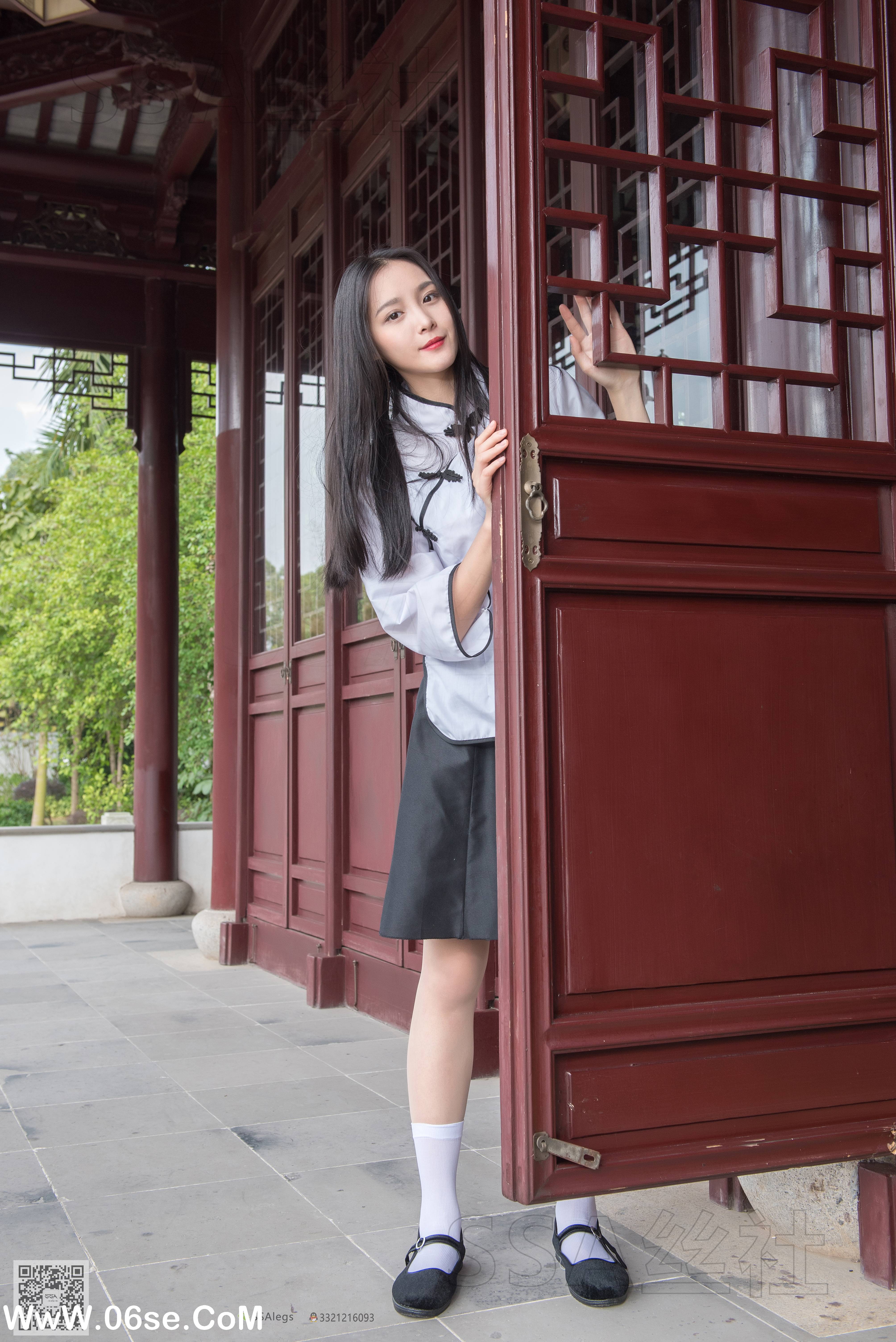 图片[15]-[SSA丝社] NO.068 君君 民国学妹肉丝白袜[120P1.85G]-六色网