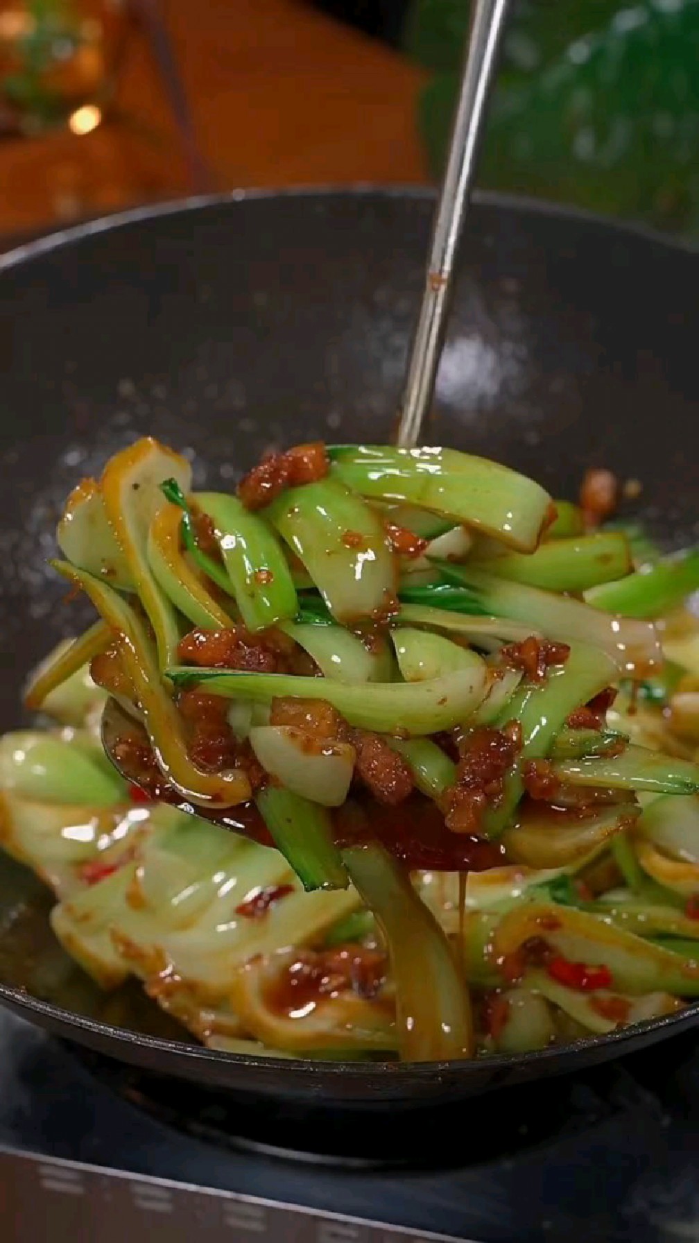 上海青你这样做,简单又下饭,家人都夸你厨艺顶呱呱,快来试试吧#家常菜#上海青炒肉