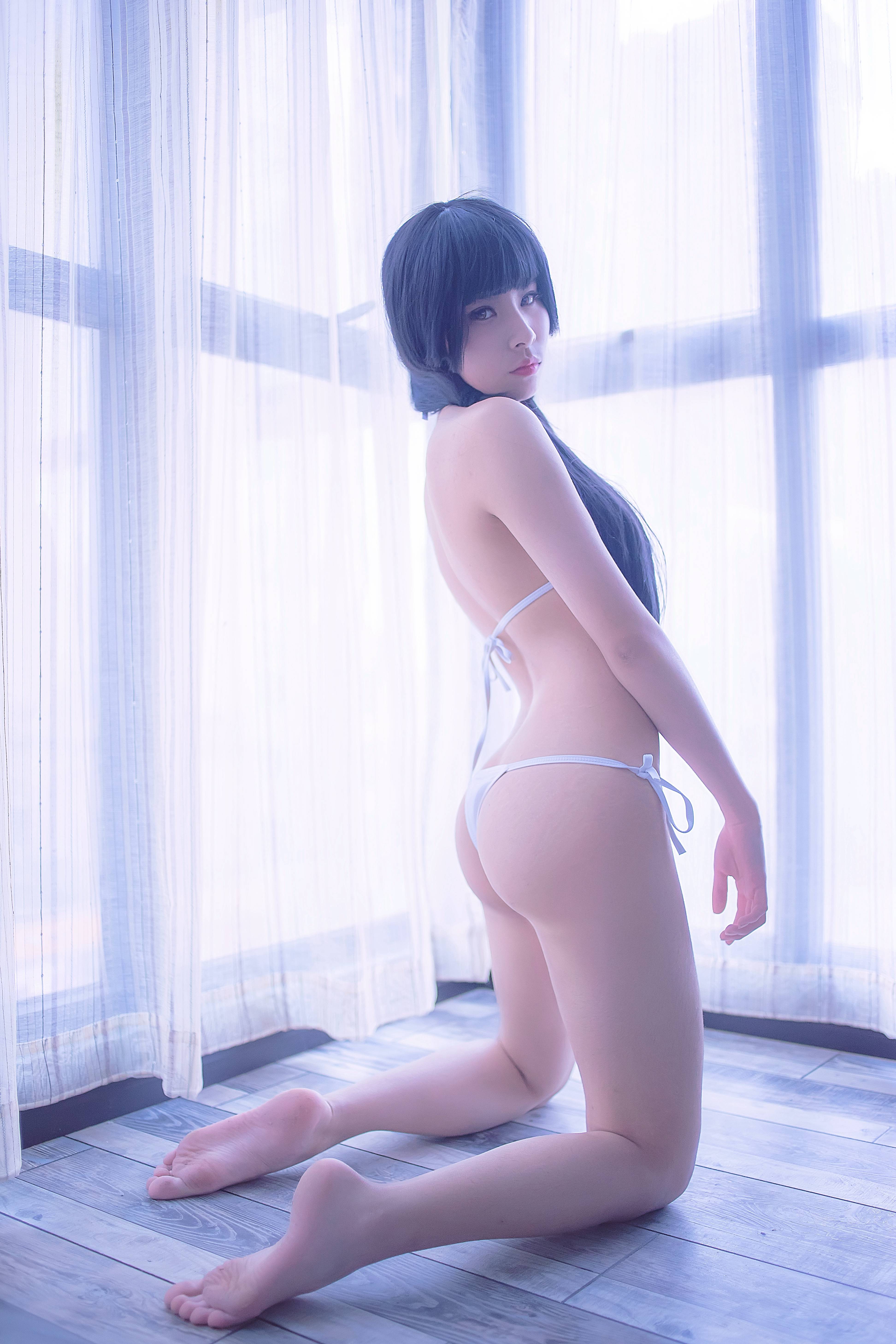 图片[12]-小何同学 – 031 白色比基尼 [40P70M]-六色网