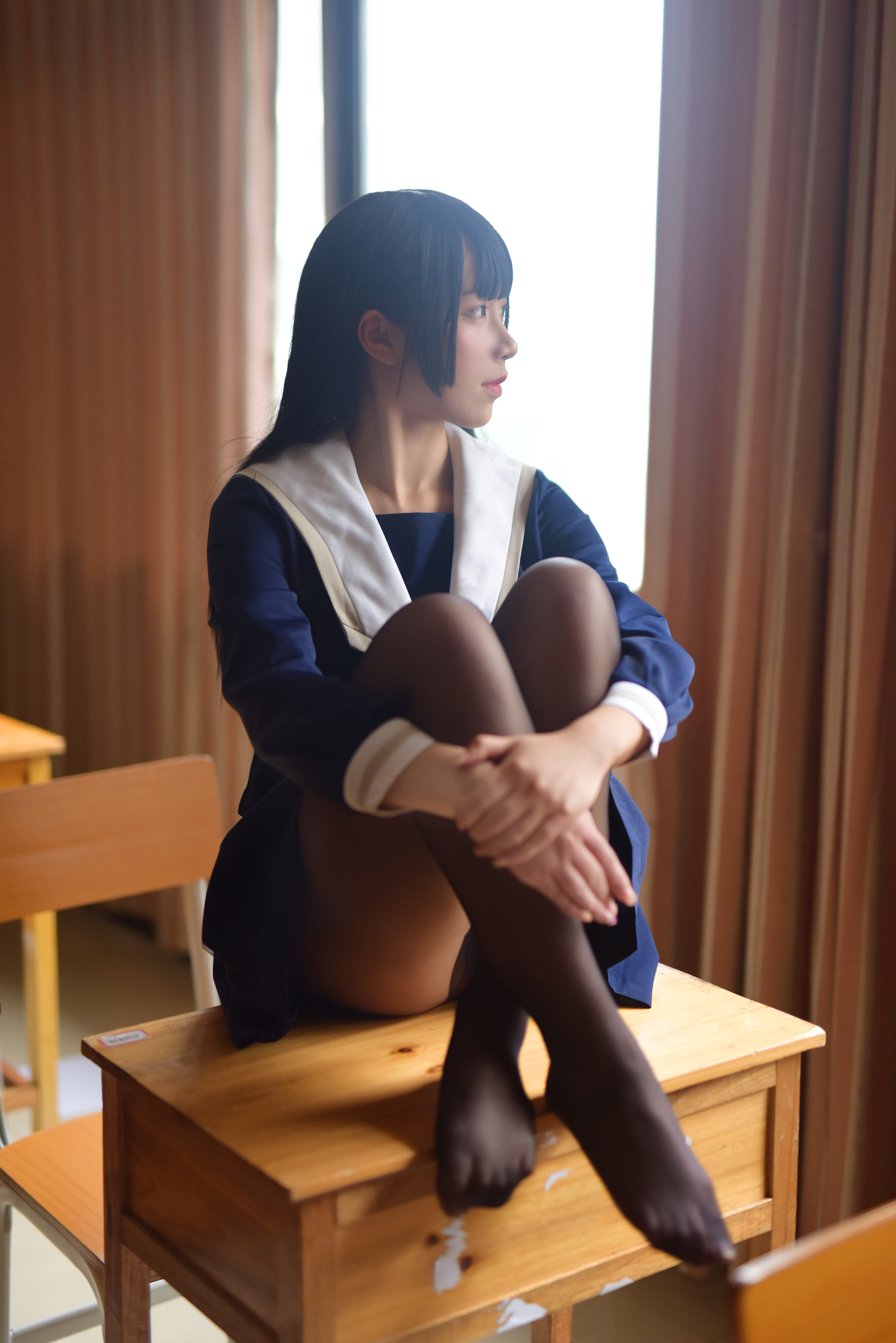 九曲Jean NO.001 - JK露脐制服[30P113M]-六色网